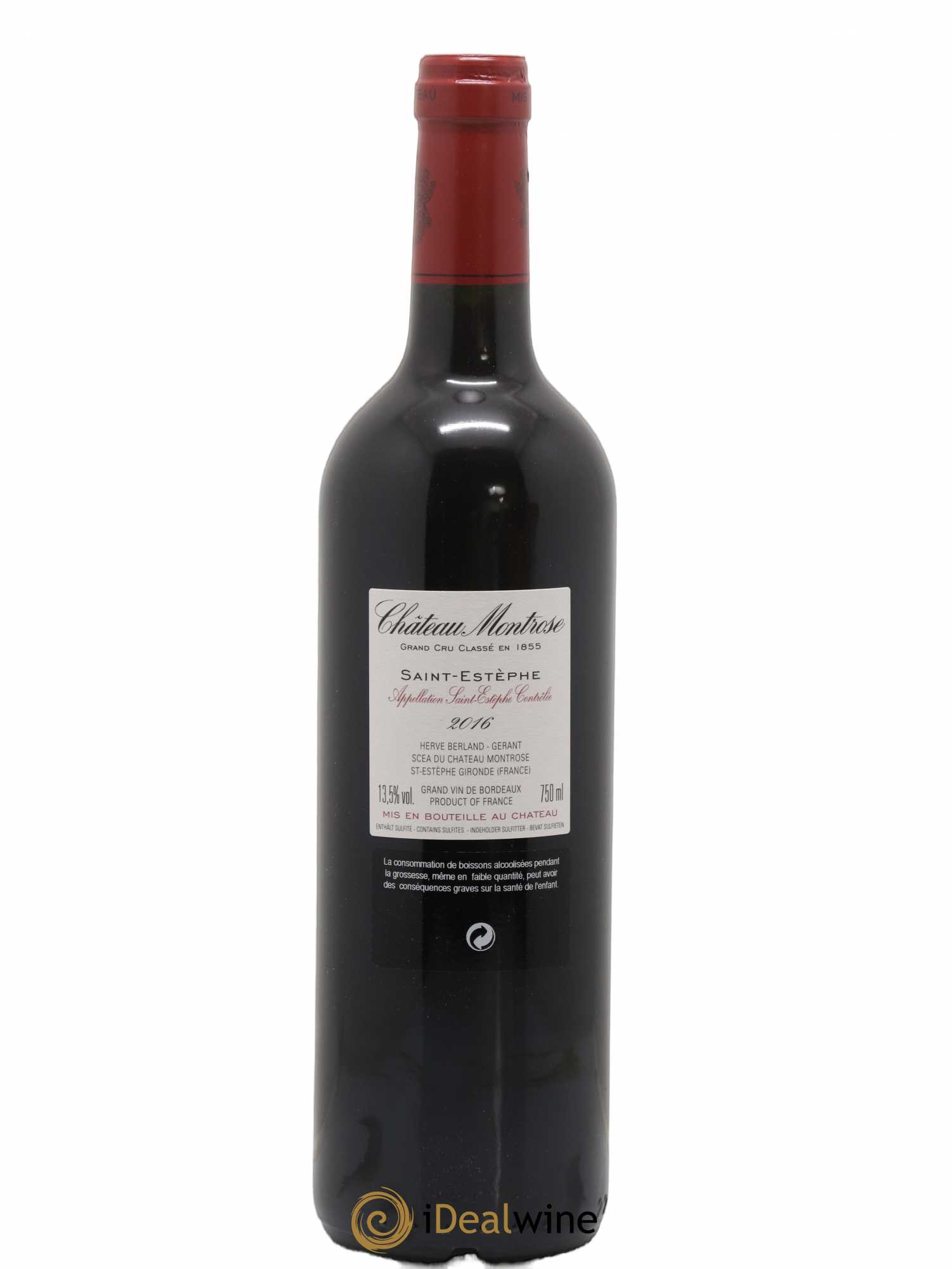 Château Montrose 2ème Grand Cru Classé 2016 - Lot de 1 bouteille - 1