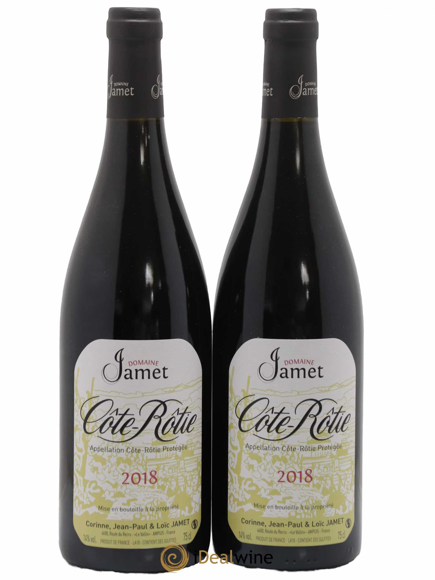 Côte-Rôtie Jamet (Domaine) 2018 - Lot de 2 bouteilles - 0