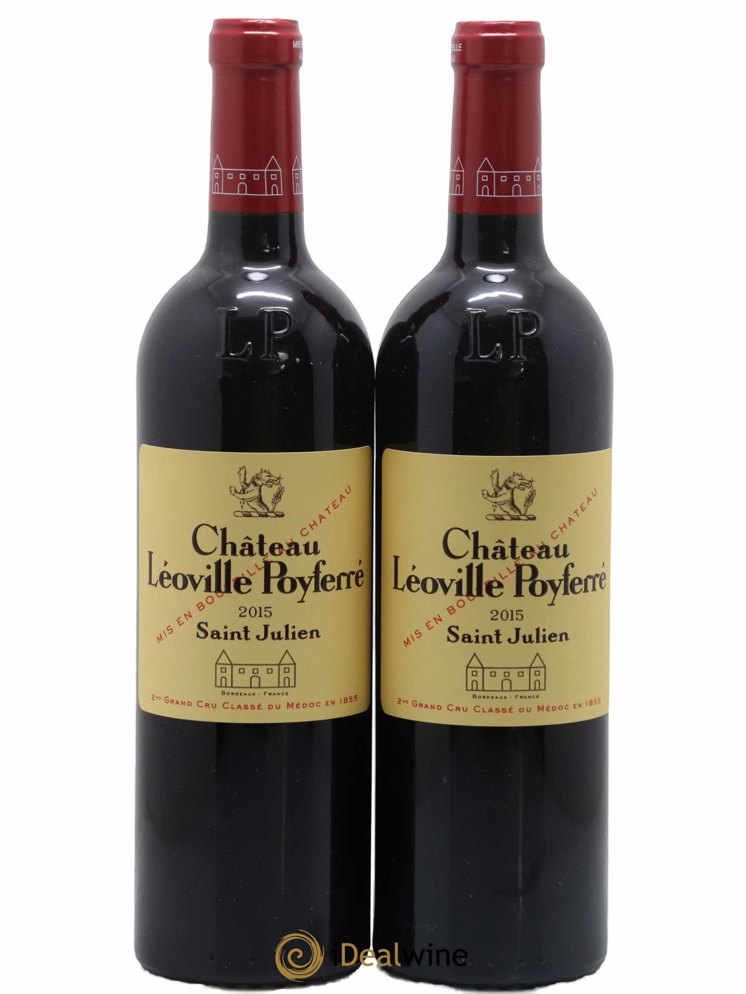 Château Léoville Poyferré 2ème Grand Cru Classé 2015 - Lot de 2 bouteilles - 0