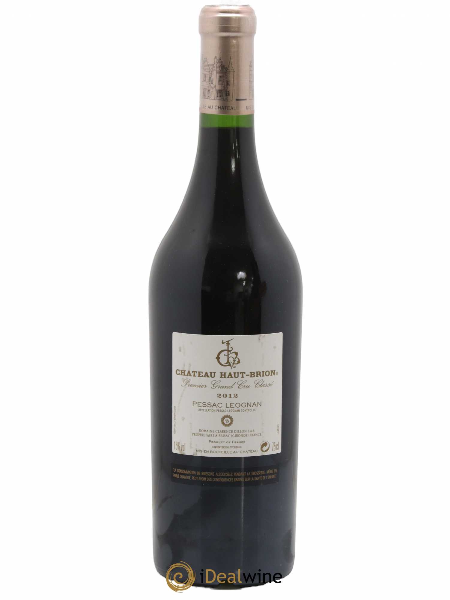 Château Haut Brion 1er Grand Cru Classé 2012 - Lot de 1 bouteille - 1