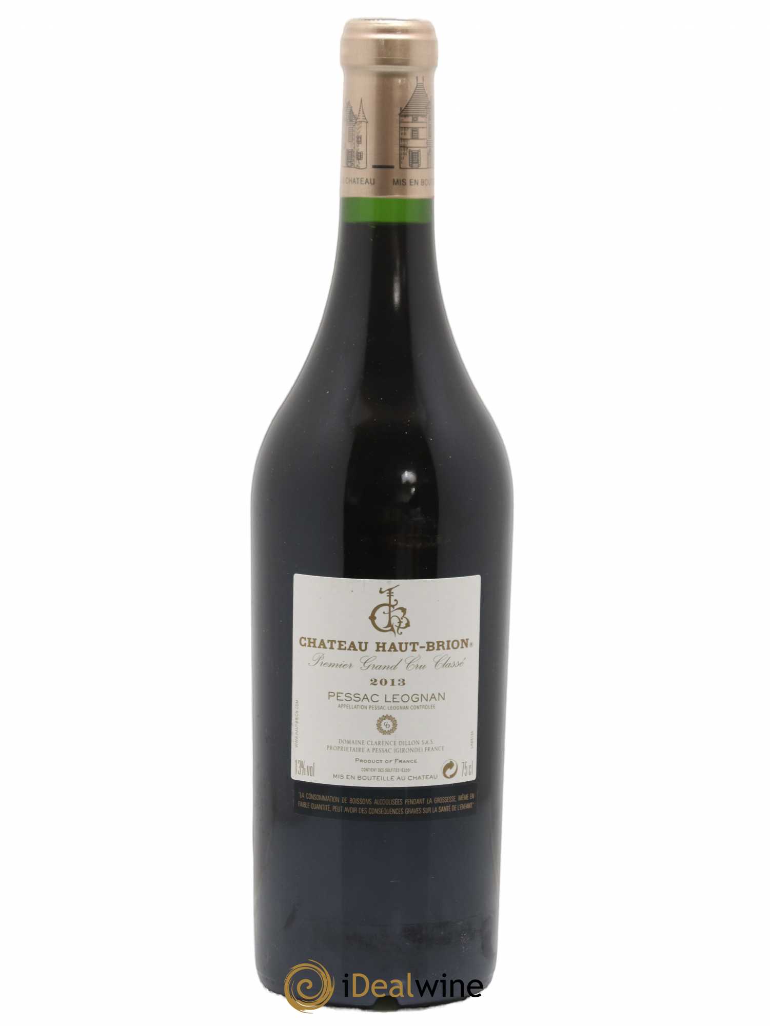 Château Haut Brion 1er Grand Cru Classé 2013 - Lot de 1 bouteille - 1