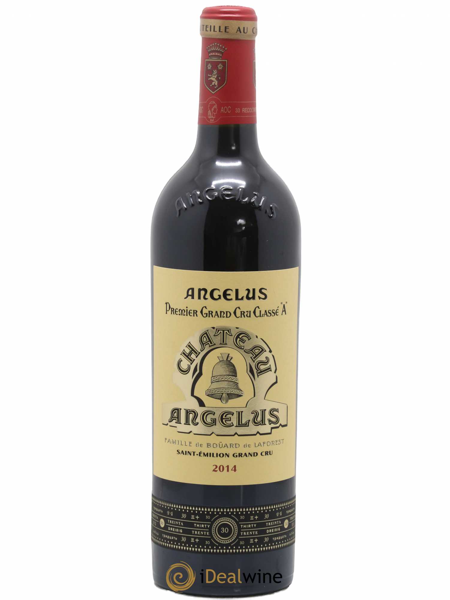 Château Angélus 1er Grand Cru Classé A 2014 - Lot de 1 bouteille - 0