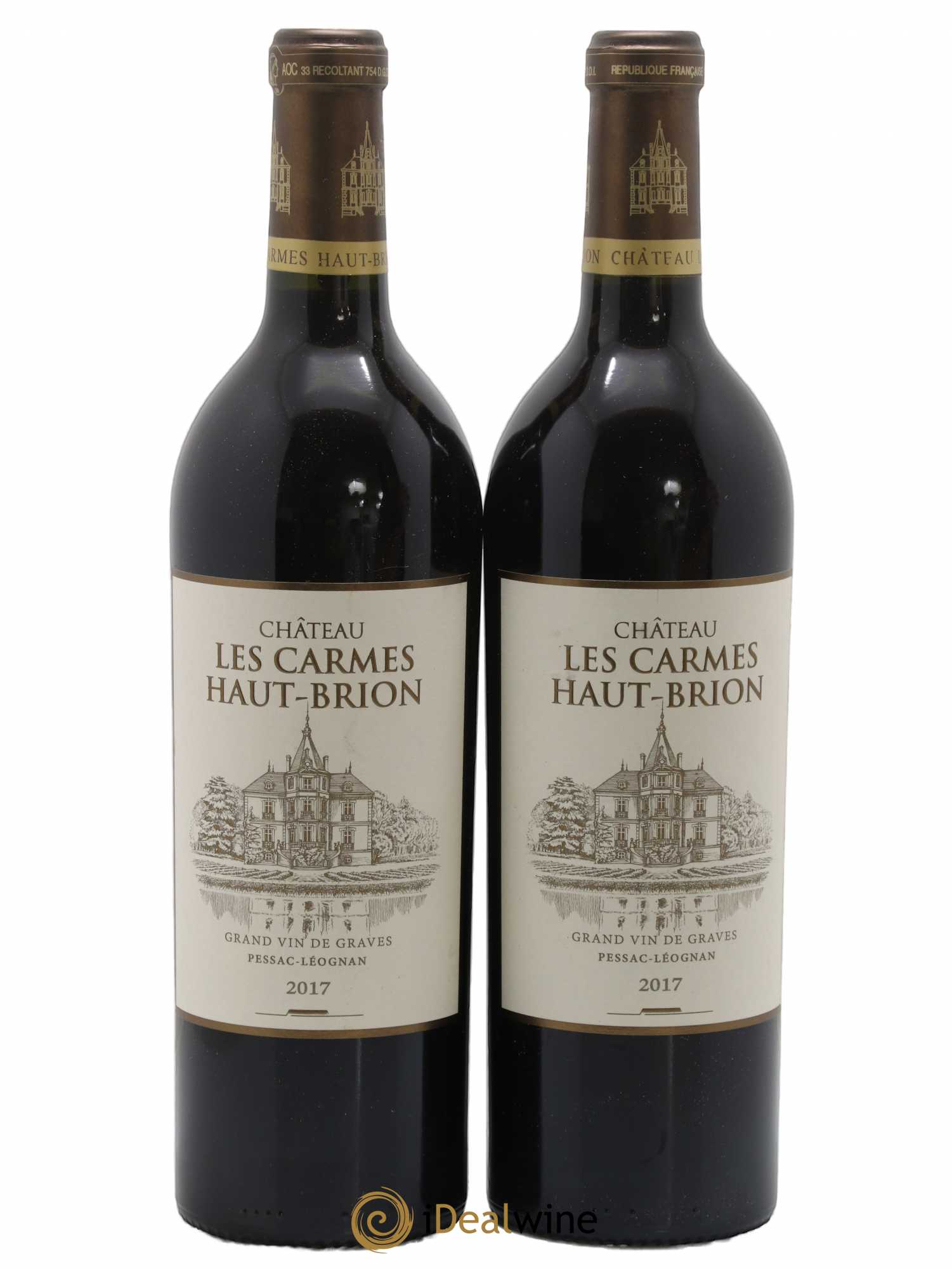 Château Les Carmes Haut-Brion 2017 - Lot de 2 bouteilles - 0