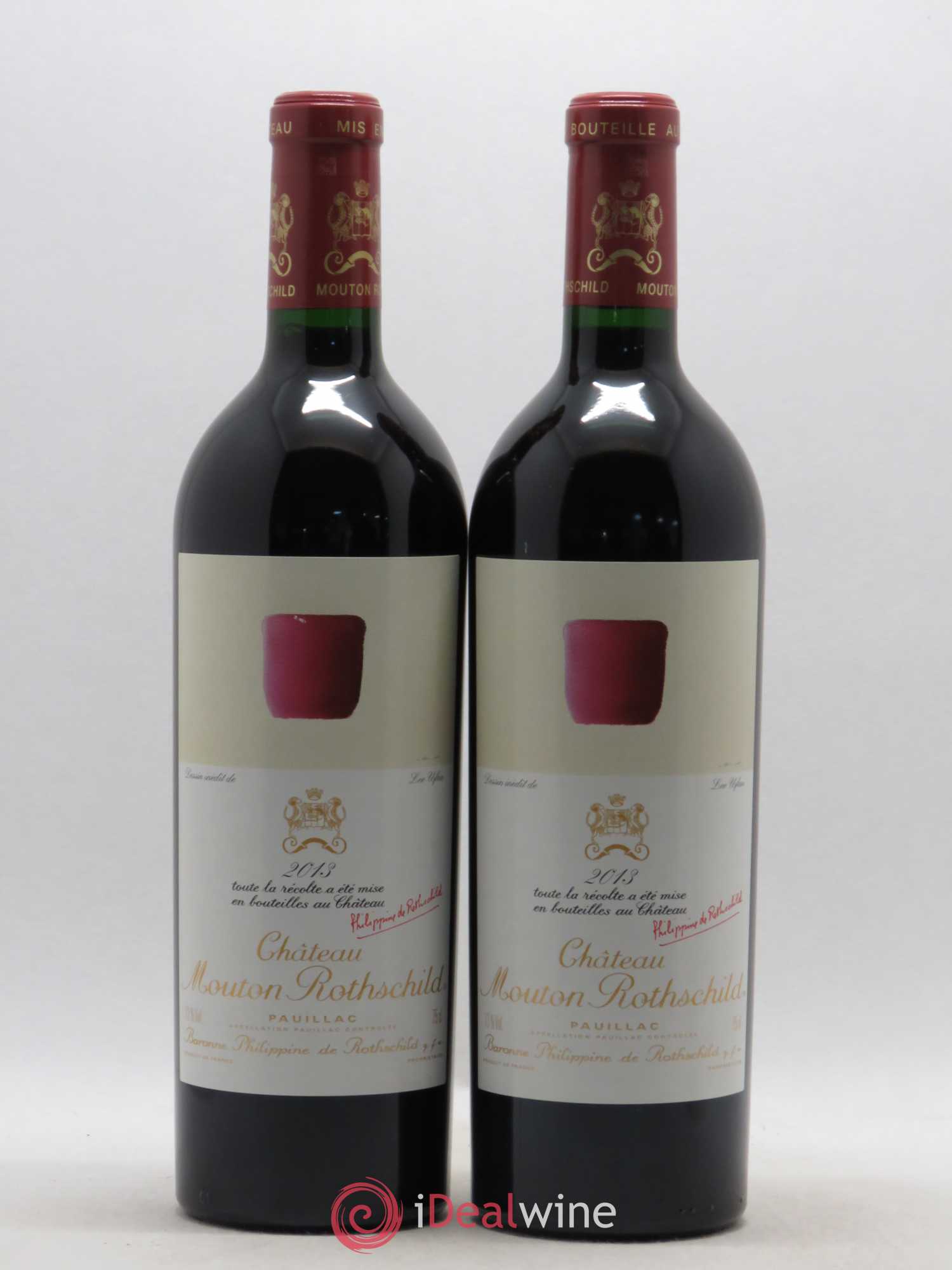 Château Mouton Rothschild 1er Grand Cru Classé 2013 - Lot de 2 bouteilles - 0