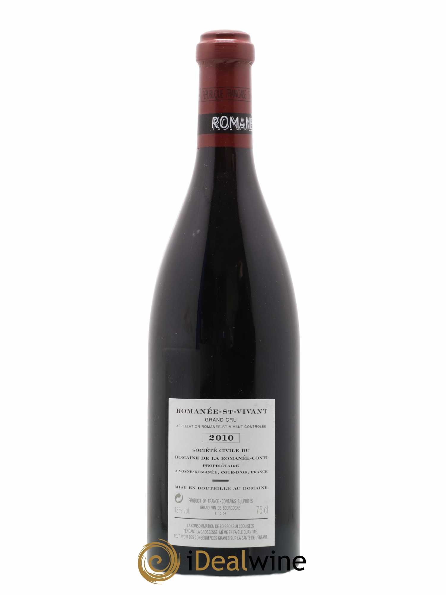 Romanée-Saint-Vivant Grand Cru Domaine de la Romanée-Conti 2010 - Lot de 1 bouteille - 1