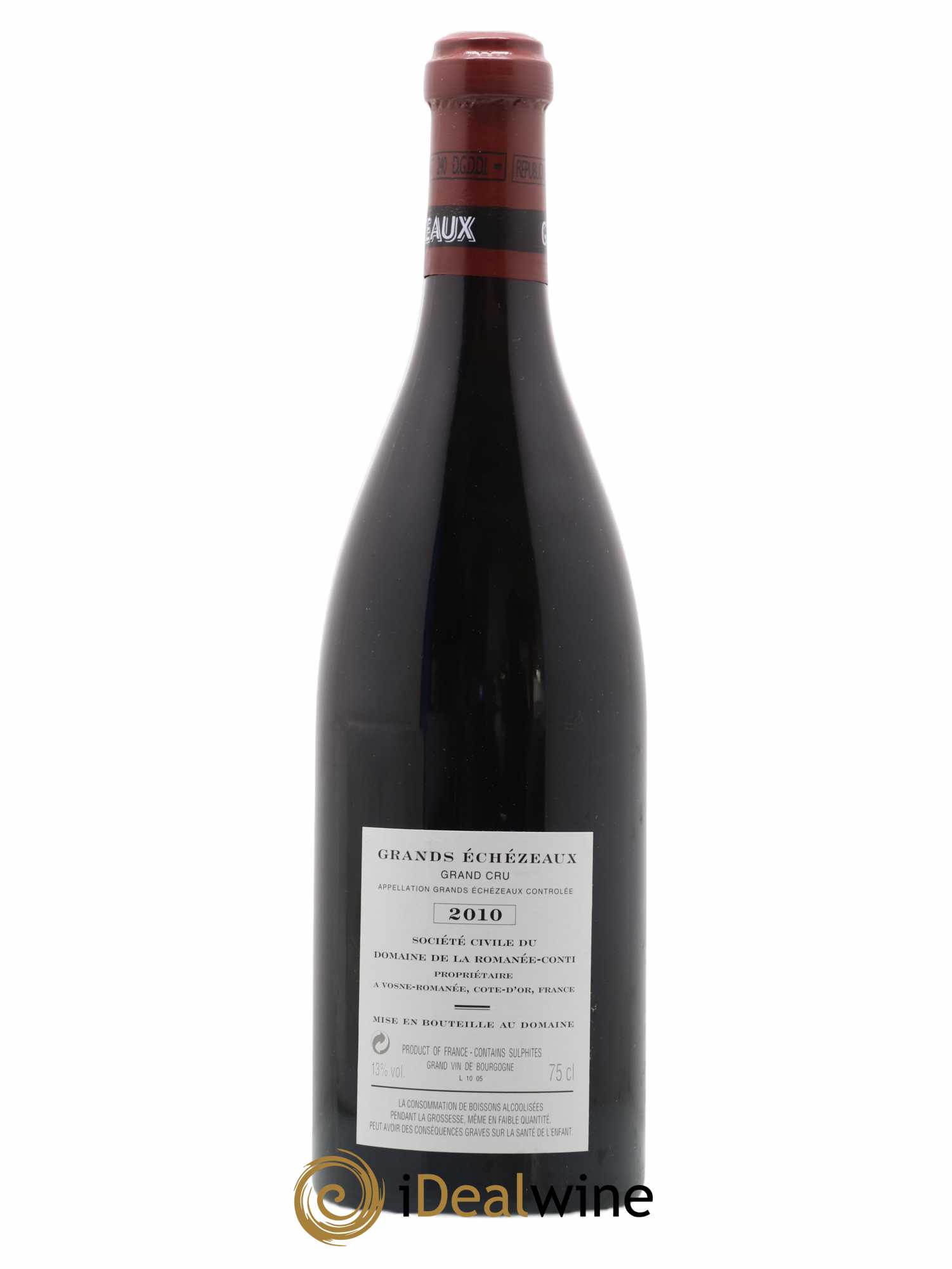 Grands-Echezeaux Grand Cru Domaine de la Romanée-Conti 2010 - Lot de 1 bouteille - 1