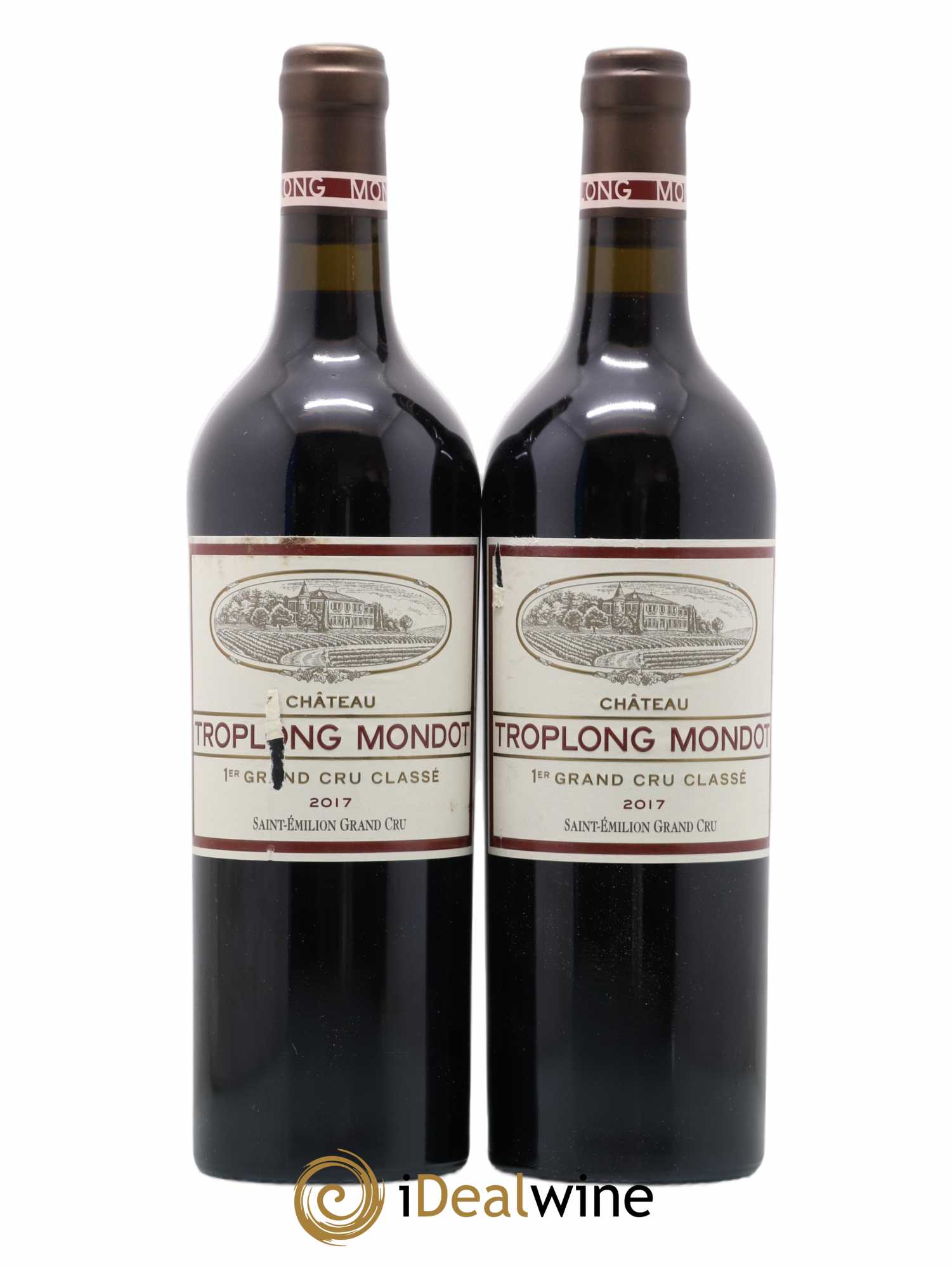 Château Troplong Mondot 1er Grand Cru Classé B 2017 - Lot de 2 bouteilles - 0