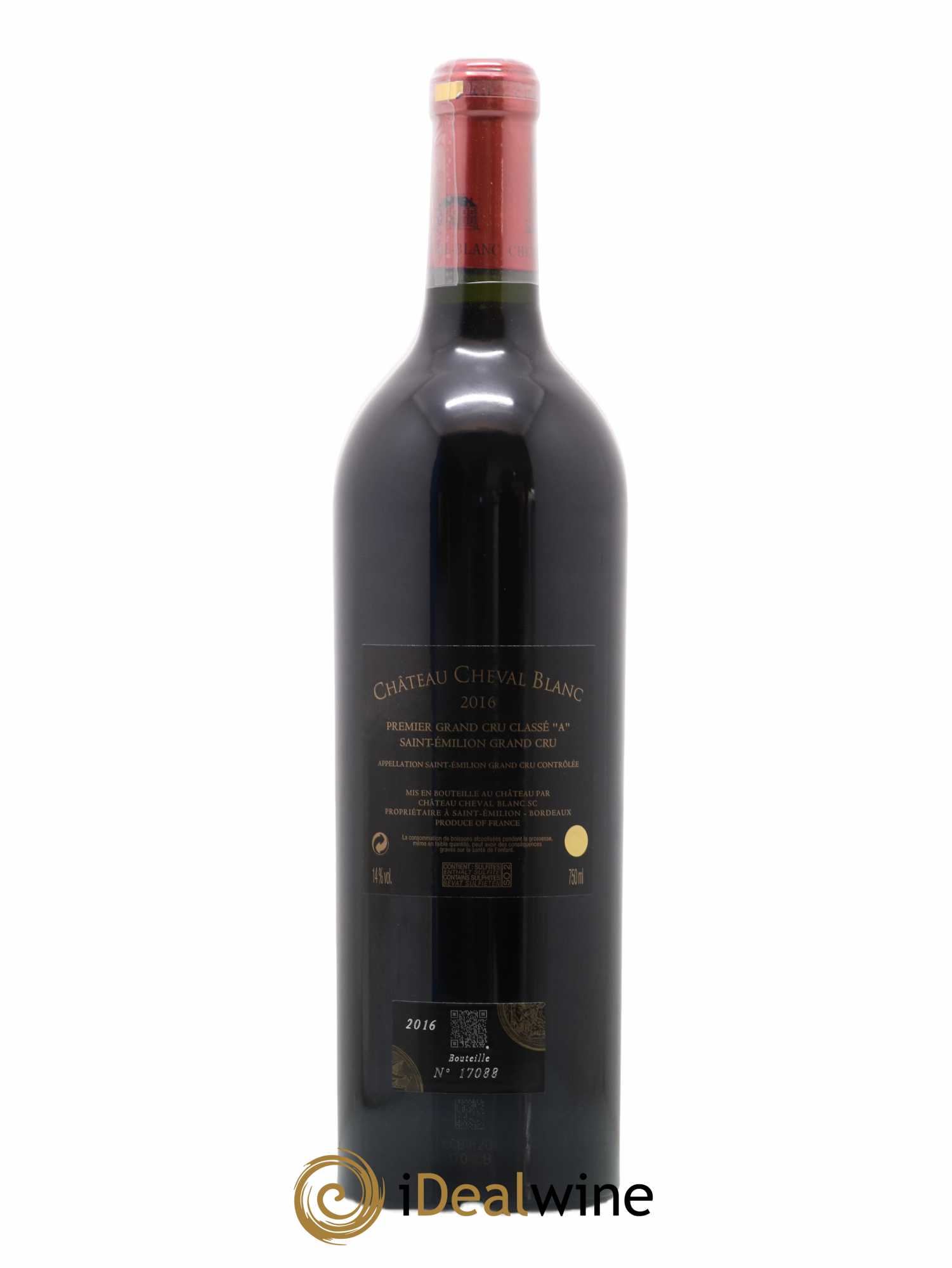 Château Cheval Blanc 1er Grand Cru Classé A 2016 - Lot de 1 bouteille - 1