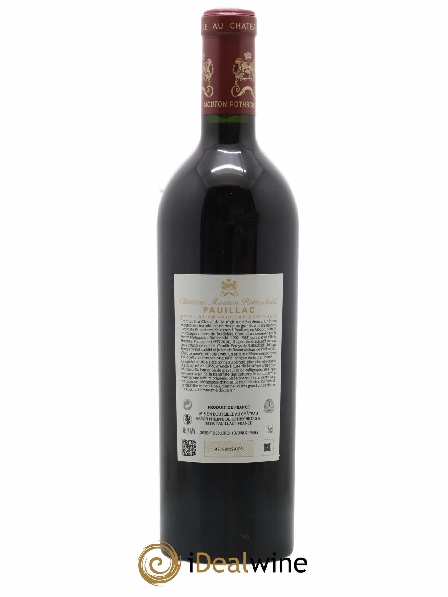 Château Mouton Rothschild 1er Grand Cru Classé 2018 - Lot of 1 bottle - 1