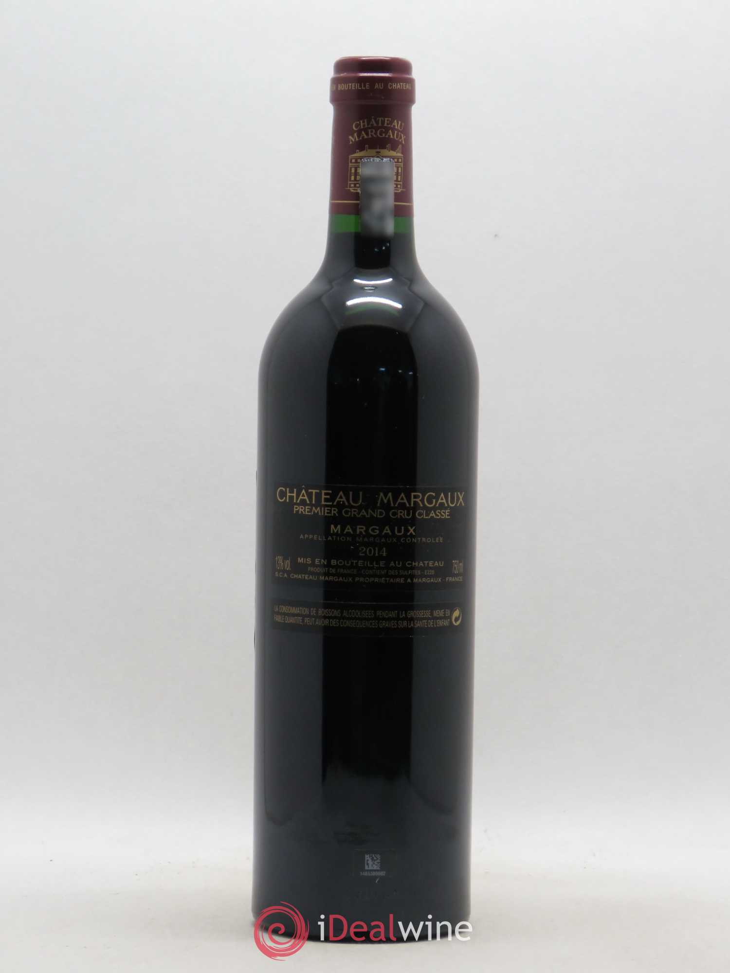 Château Margaux 1er Grand Cru Classé 2014 - Lot de 1 bouteille - 1