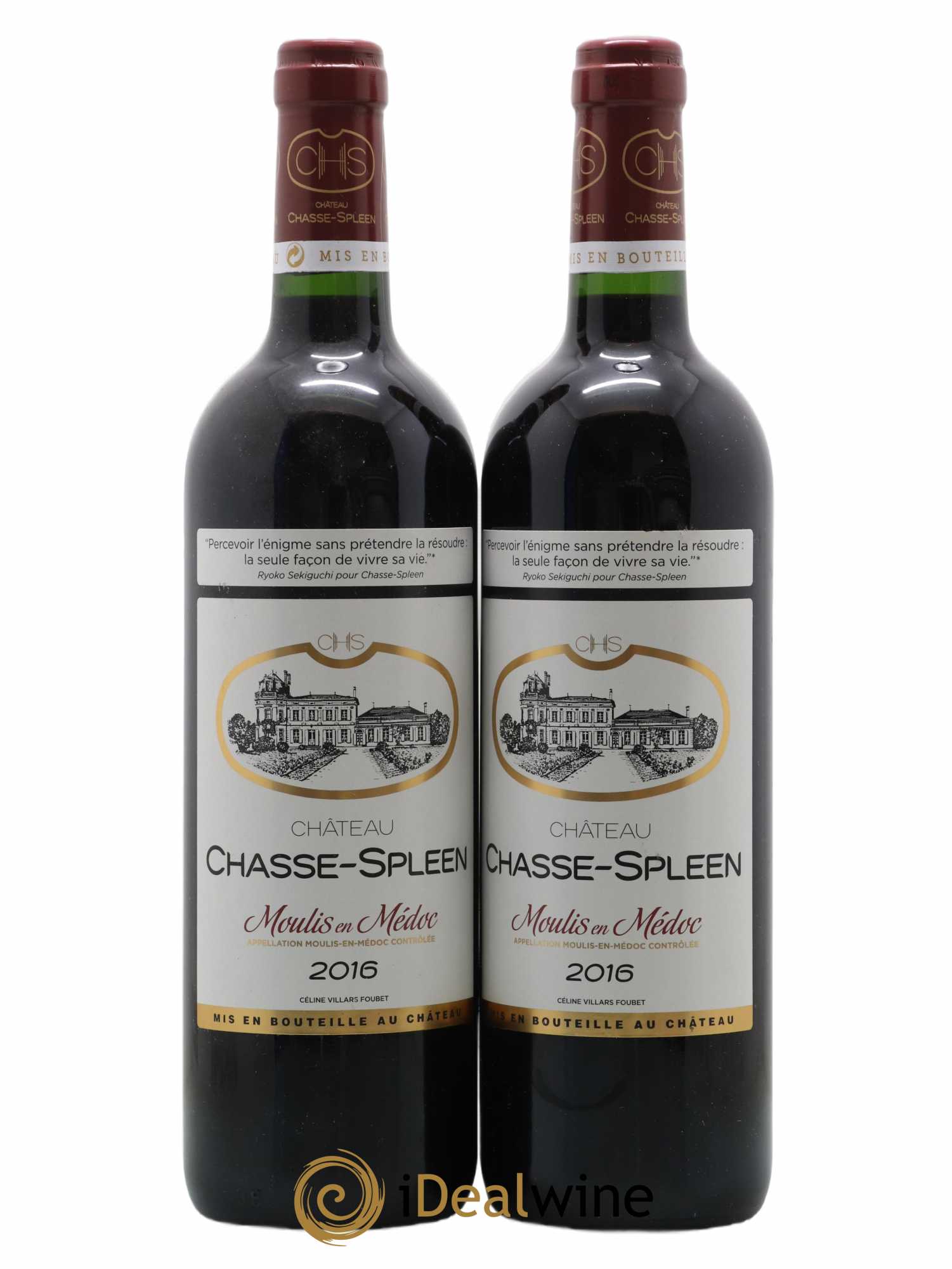 Château Chasse Spleen 2016 - Lot de 2 bouteilles - 0