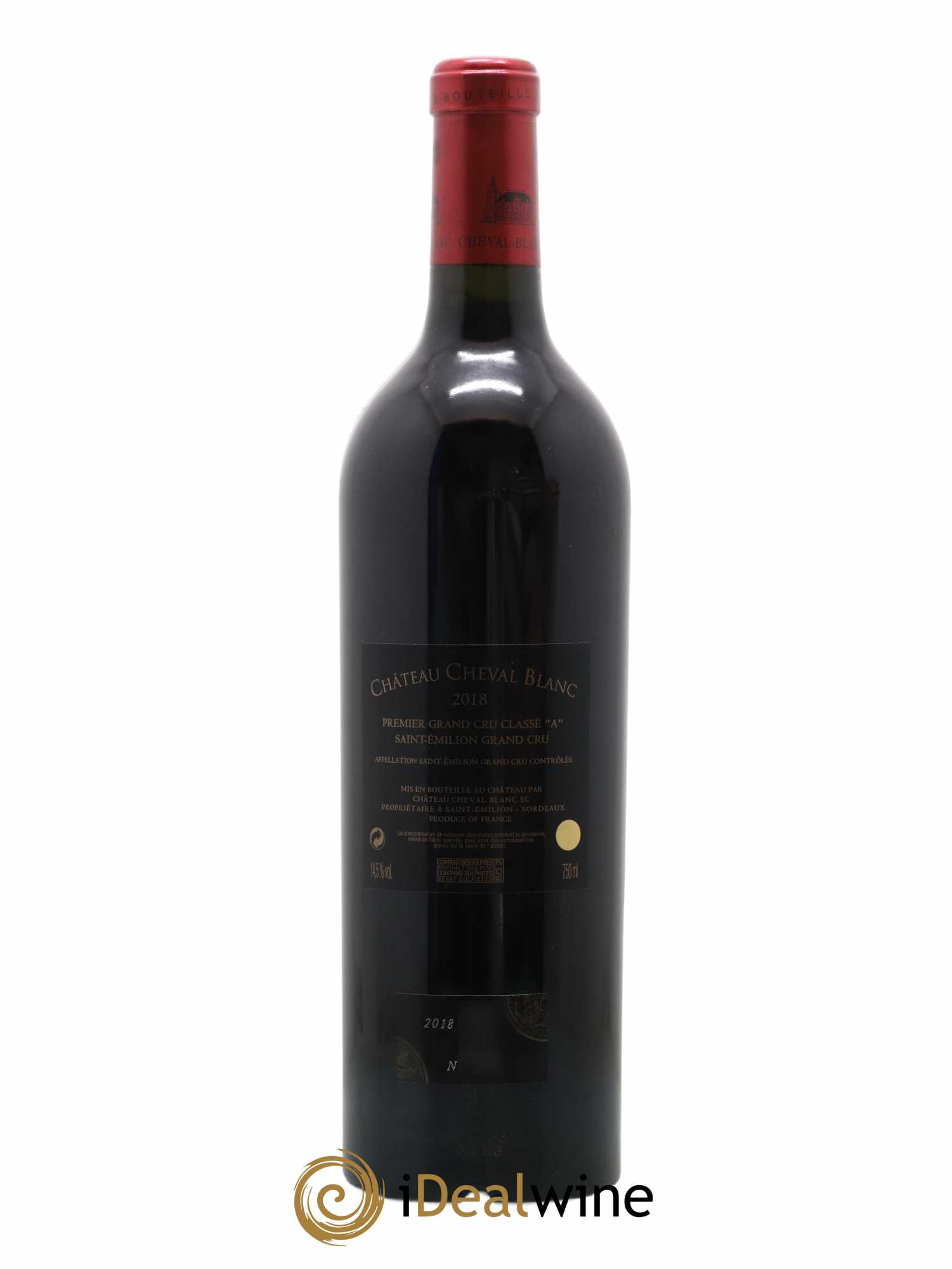 Château Cheval Blanc 1er Grand Cru Classé A 2018 - Lot de 1 bouteille - 1