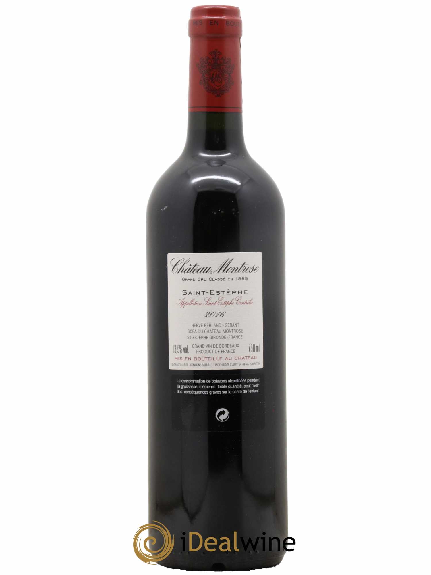 Château Montrose 2ème Grand Cru Classé 2016 - Lot de 1 bouteille - 1