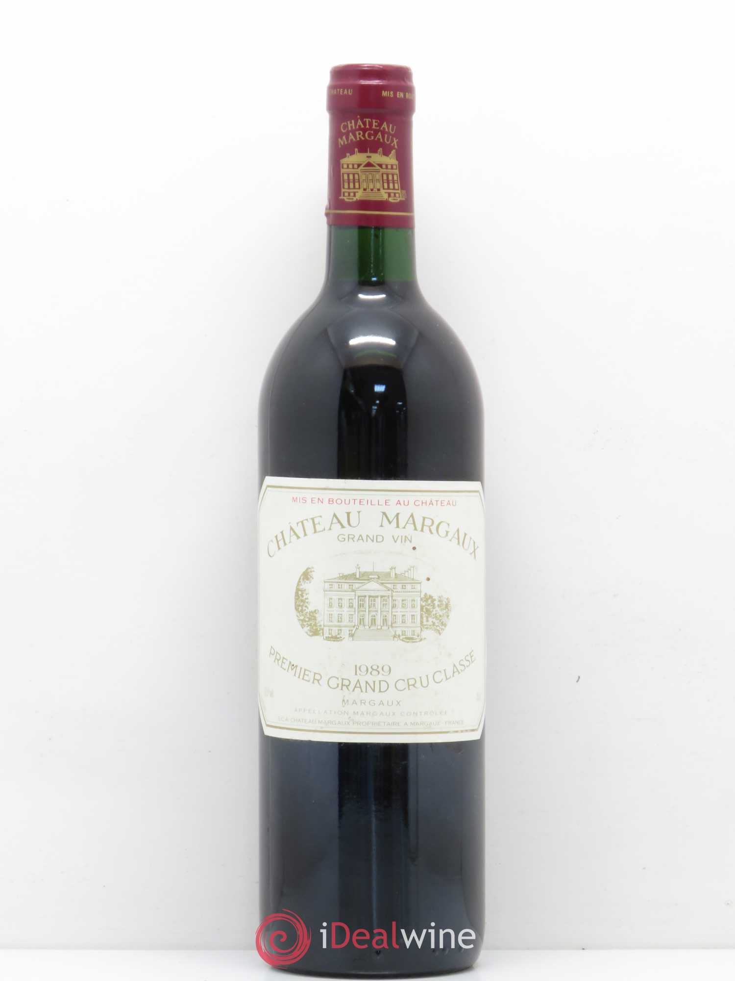 Château Margaux 1er Grand Cru Classé 1989 - Lot de 1 bouteille - 0