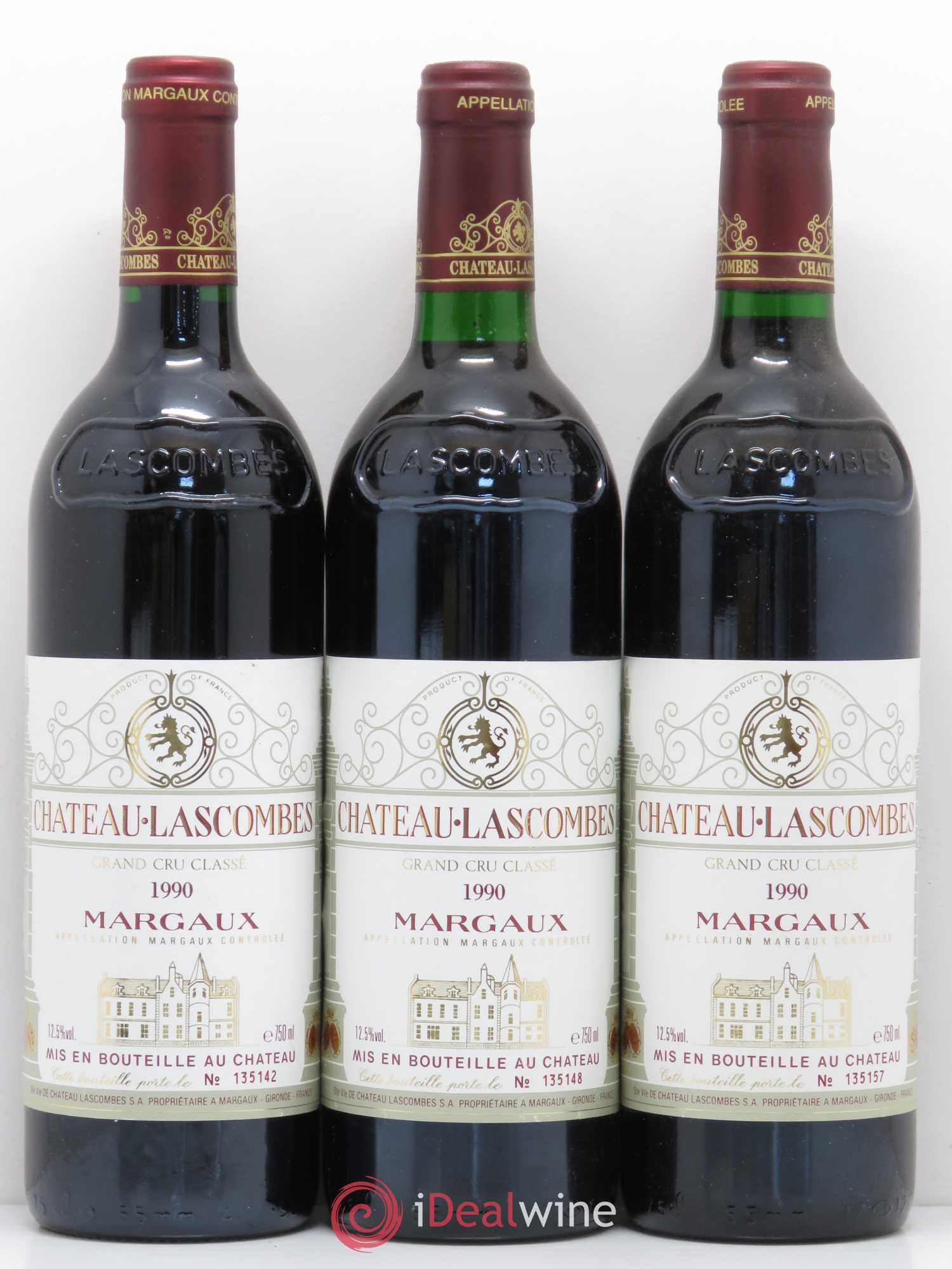 Château Lascombes 2ème Grand Cru Classé 1990 - Lot de 6 bouteilles - 2