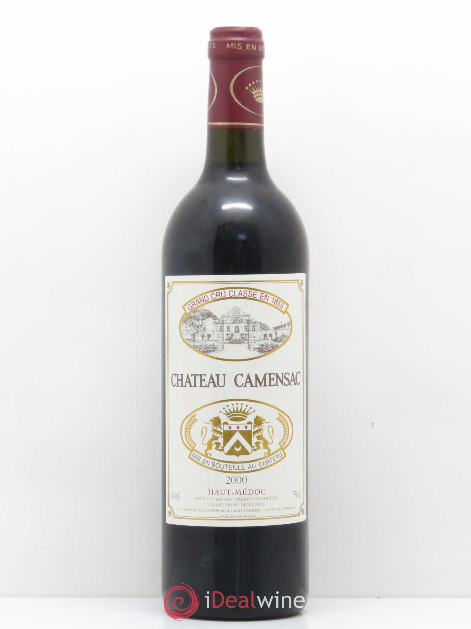 Château Camensac 5ème Grand Cru Classé 2000 - Lot de 1 bouteille - 0