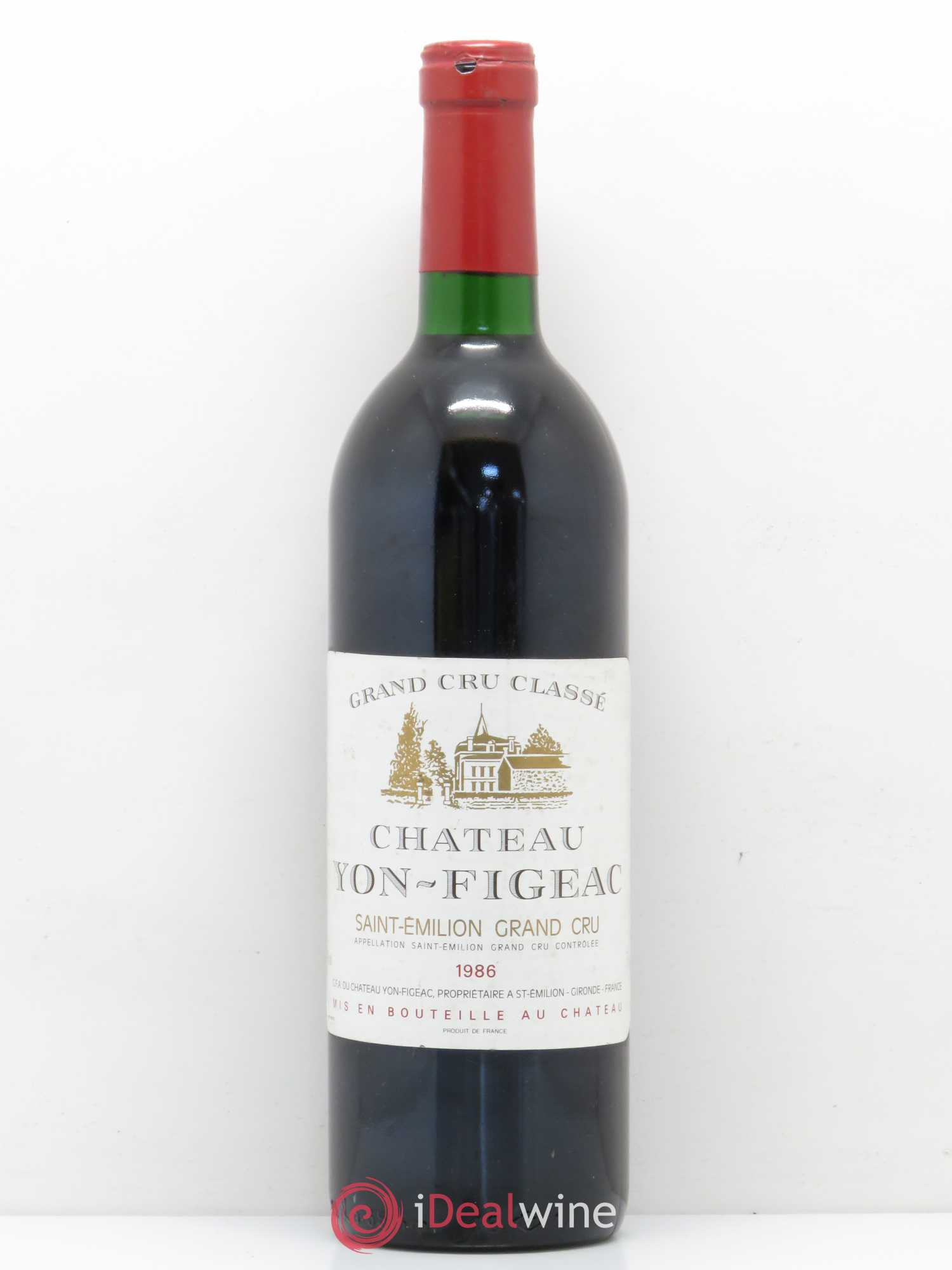 Château Yon Figeac Grand Cru Classé 1986 - Lot de 1 bouteille - 0