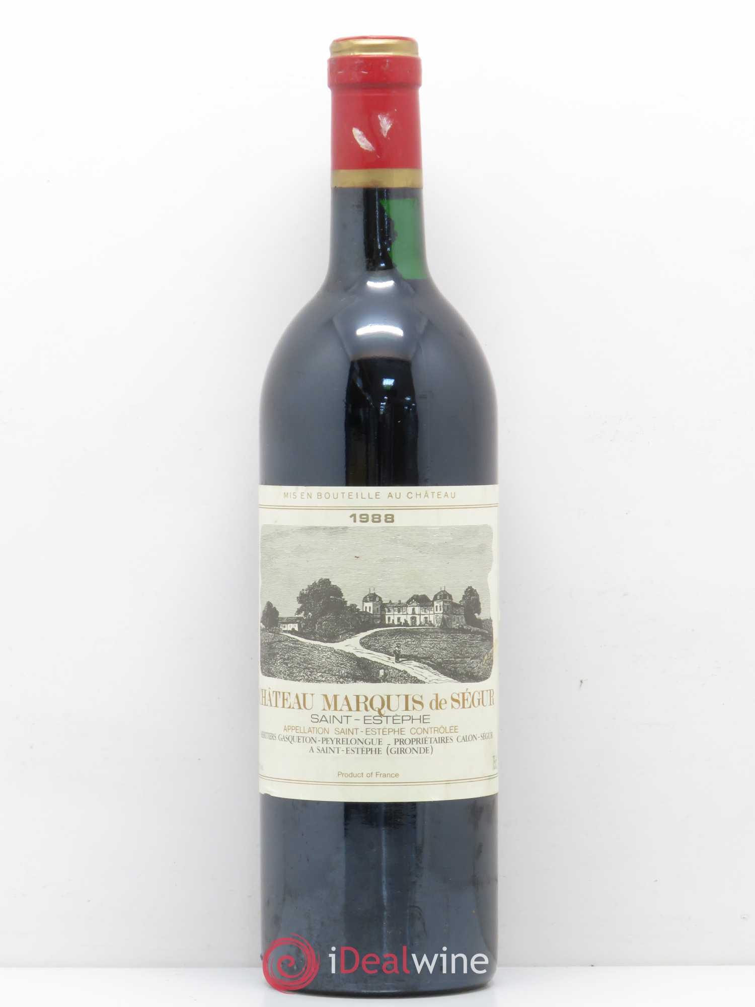Saint-Estèphe Château Marquis de Ségur 1988 - Posten von 1 Flasche - 0