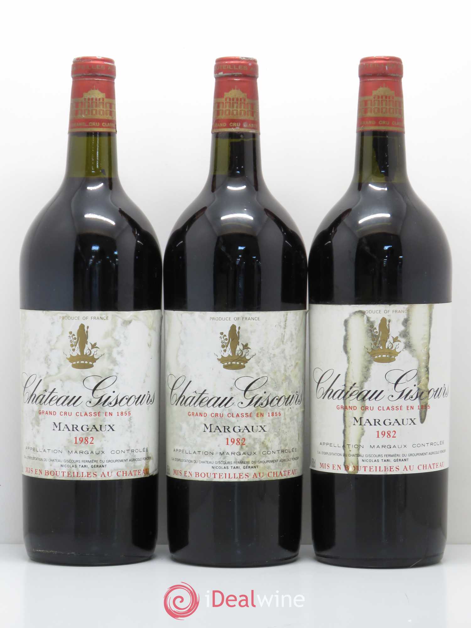 Château Giscours 3ème Grand Cru Classé 1982 - Lot de 3 magnums - 0