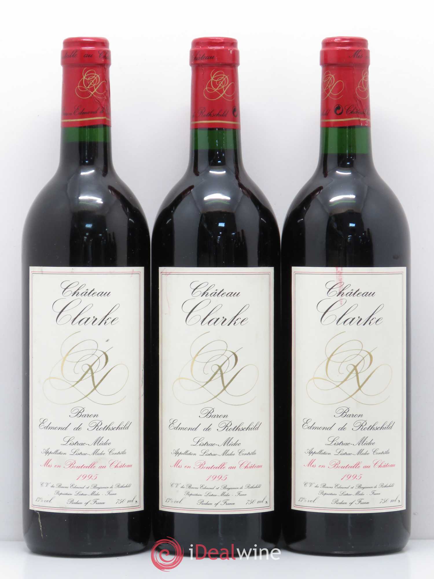 Château Clarke 1995 - Lot de 6 bouteilles - 1