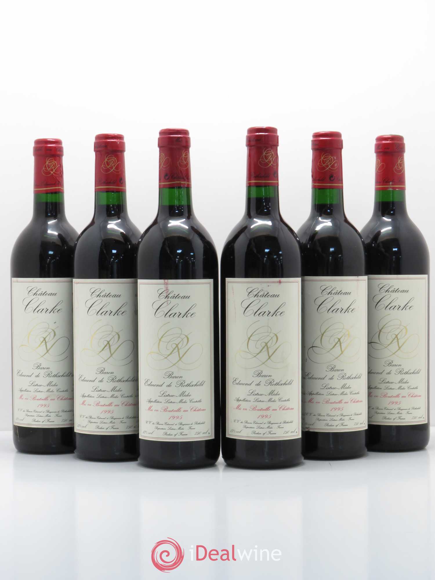 Château Clarke 1995 - Lot de 6 bouteilles - 0