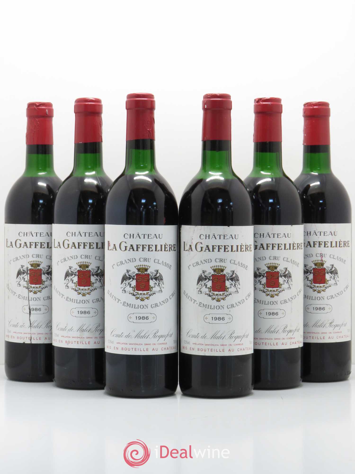 Château la Gaffelière 1er Grand Cru Classé B 1986 - Lot de 6 bouteilles - 0