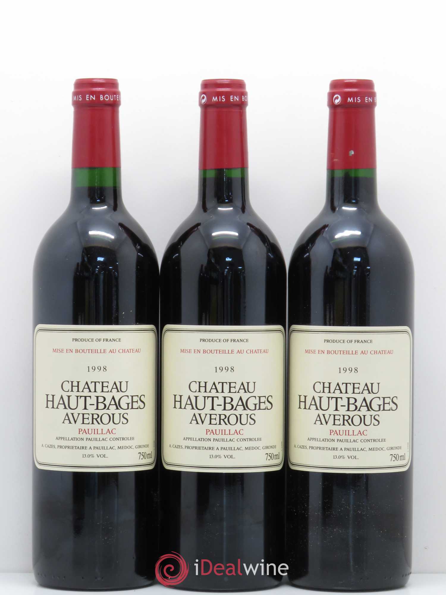 Château Haut Bages Averous Cru Bourgeois 1998 - Lot de 6 bouteilles - 2