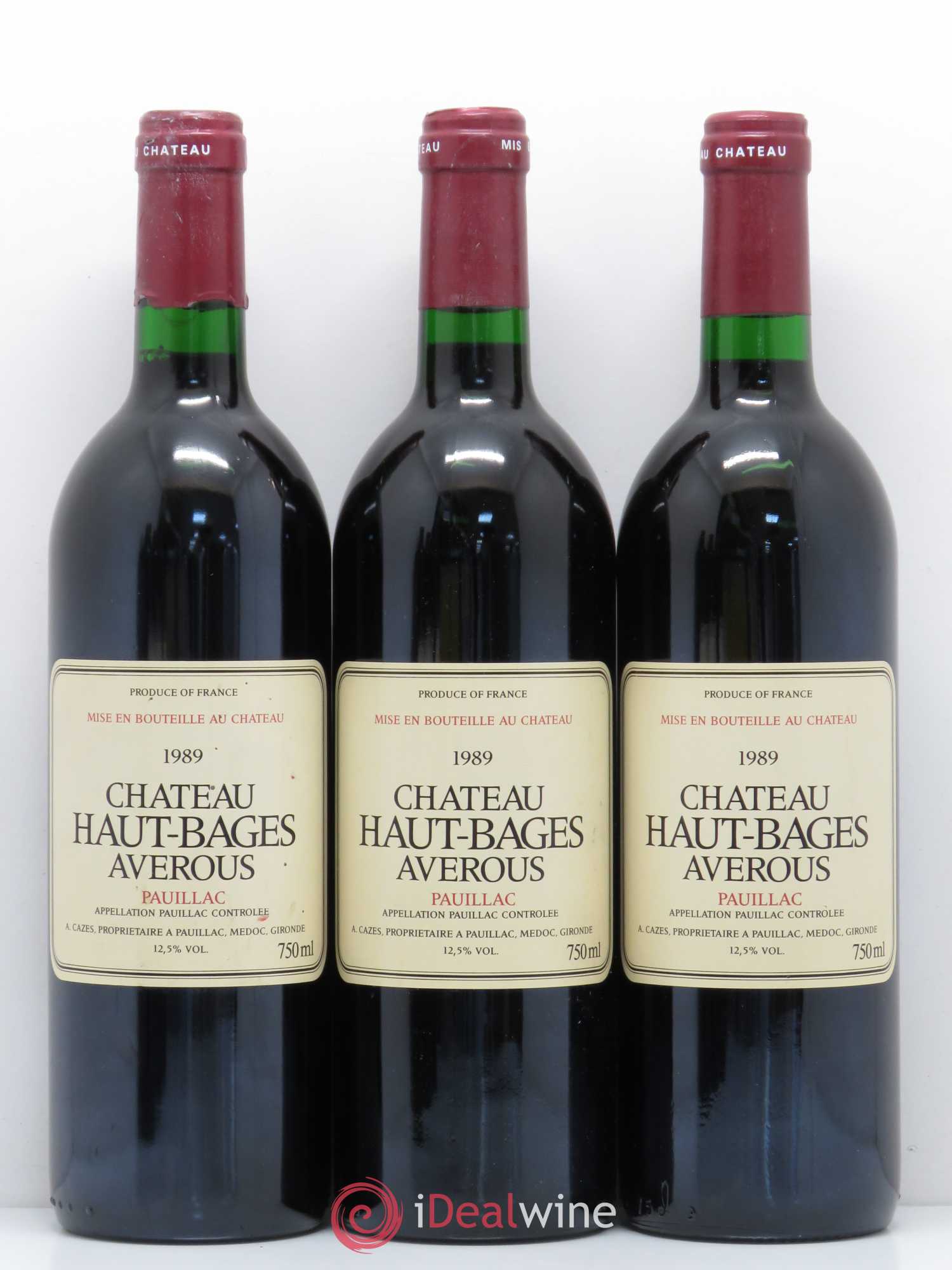 Château Haut Bages Averous Cru Bourgeois 1989 - Lot de 6 bouteilles - 2