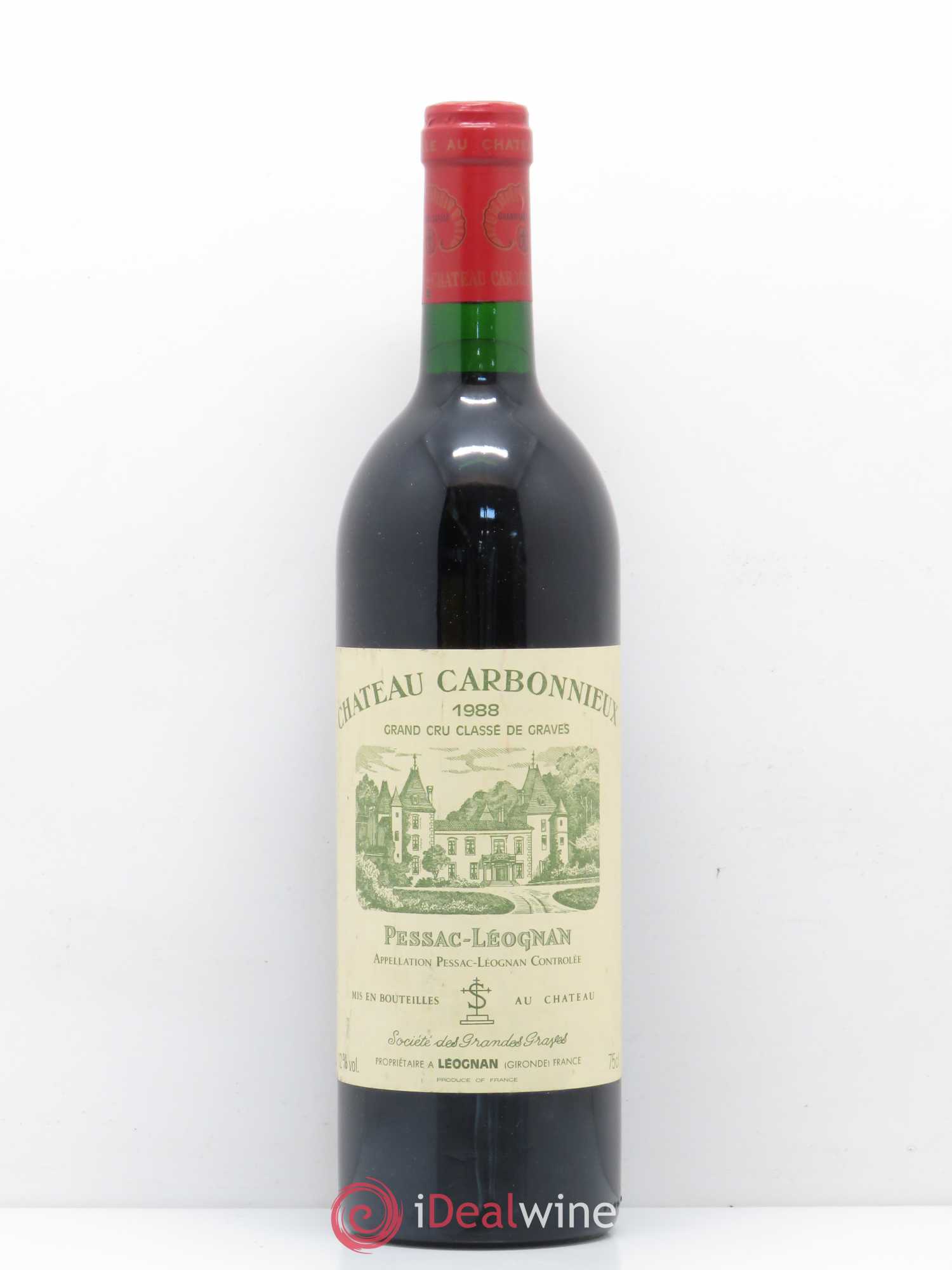 Château Carbonnieux Cru Classé de Graves 1988 - Lot de 1 bouteille - 0
