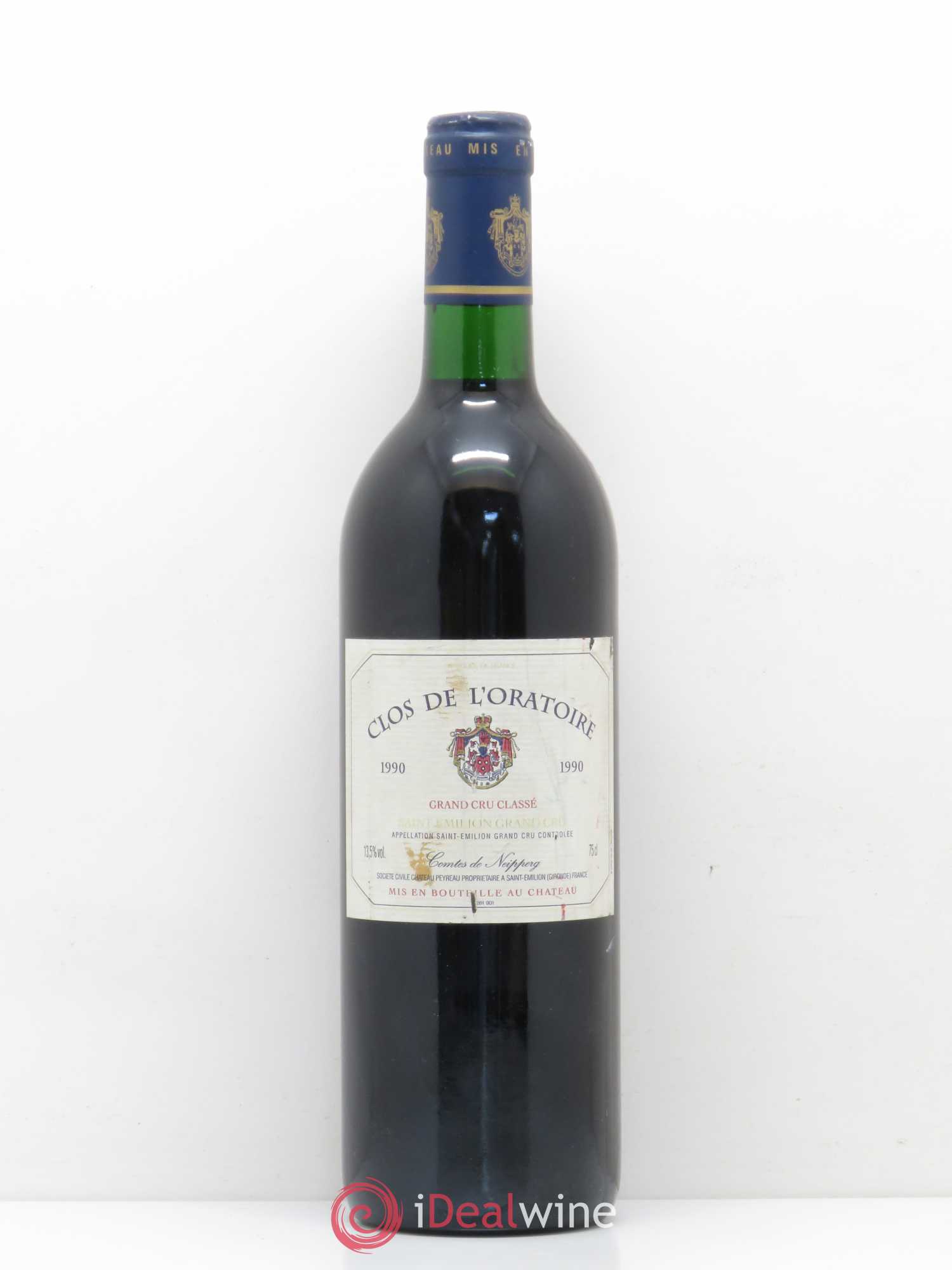 Clos de l'Oratoire Grand Cru Classé 1990 - Lot de 1 bouteille - 0