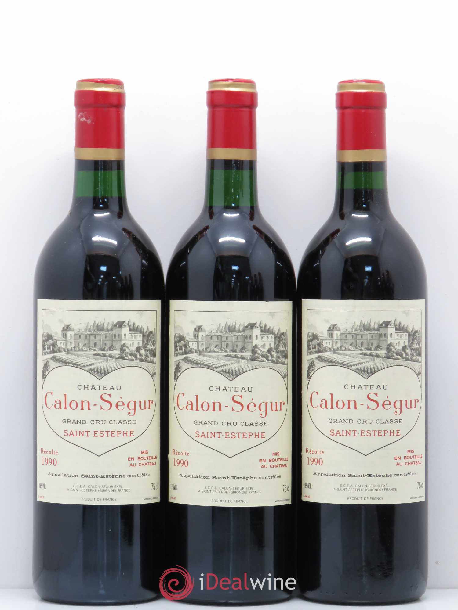 Château Calon Ségur 3ème Grand Cru Classé 1990 - Lot de 6 bouteilles - 1