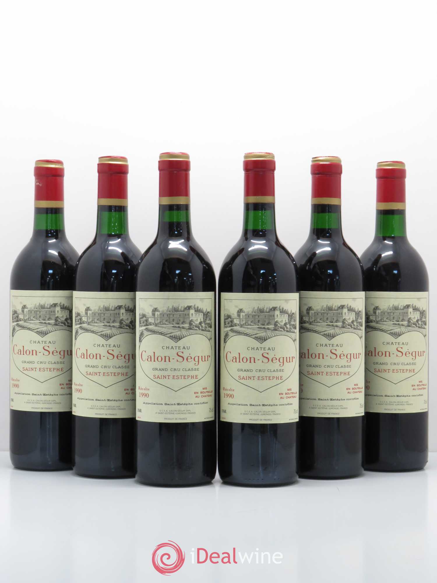 Château Calon Ségur 3ème Grand Cru Classé 1990 - Lot de 6 bouteilles - 0