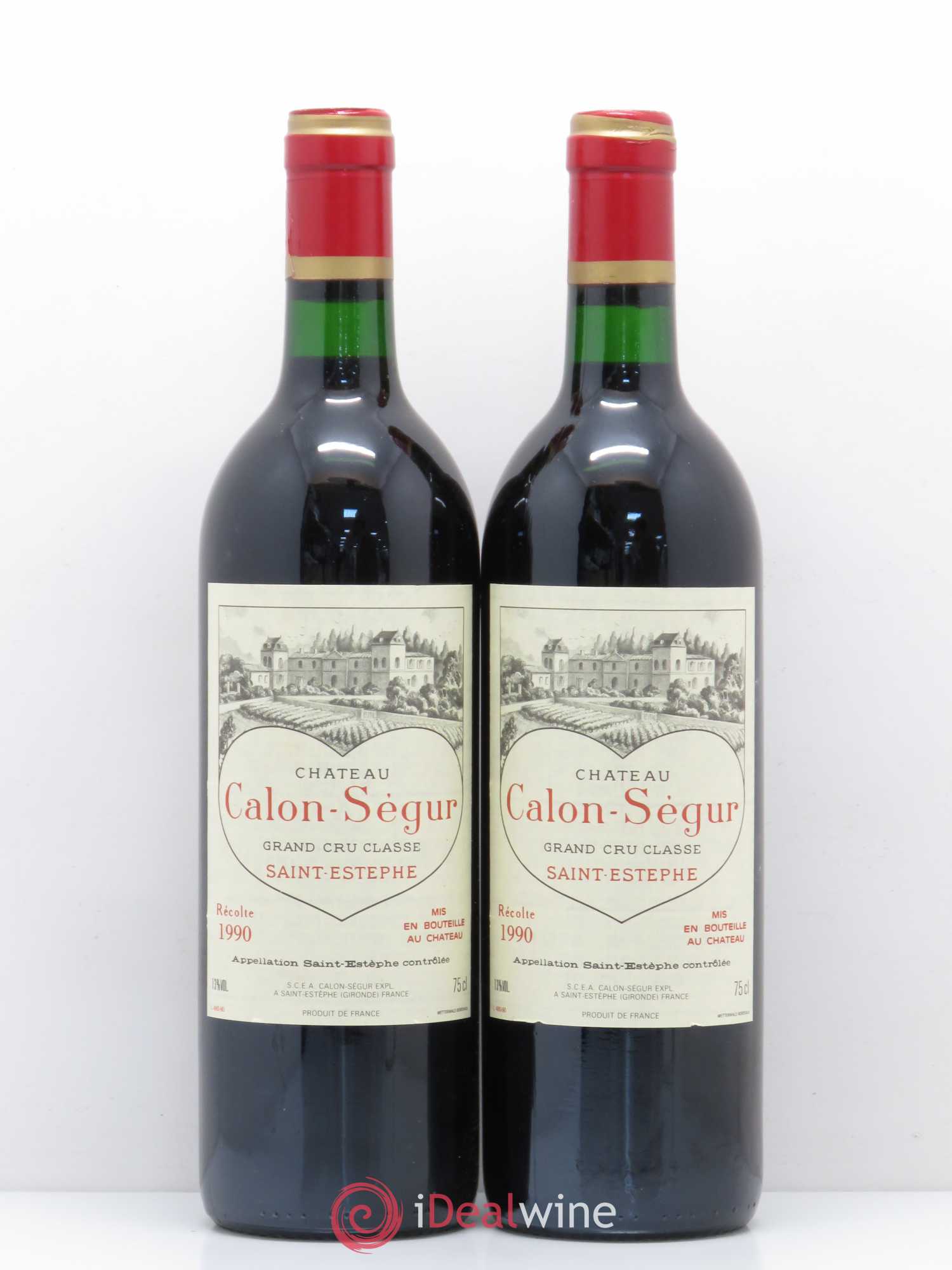 Château Calon Ségur 3ème Grand Cru Classé 1990 - Lot de 2 bouteilles - 0