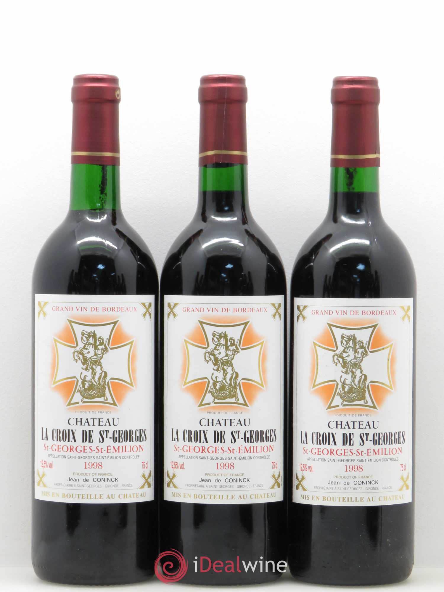 Château la Croix Saint-Georges (sans prix de réserve) 1998 - Lot de 12 bouteilles - 1