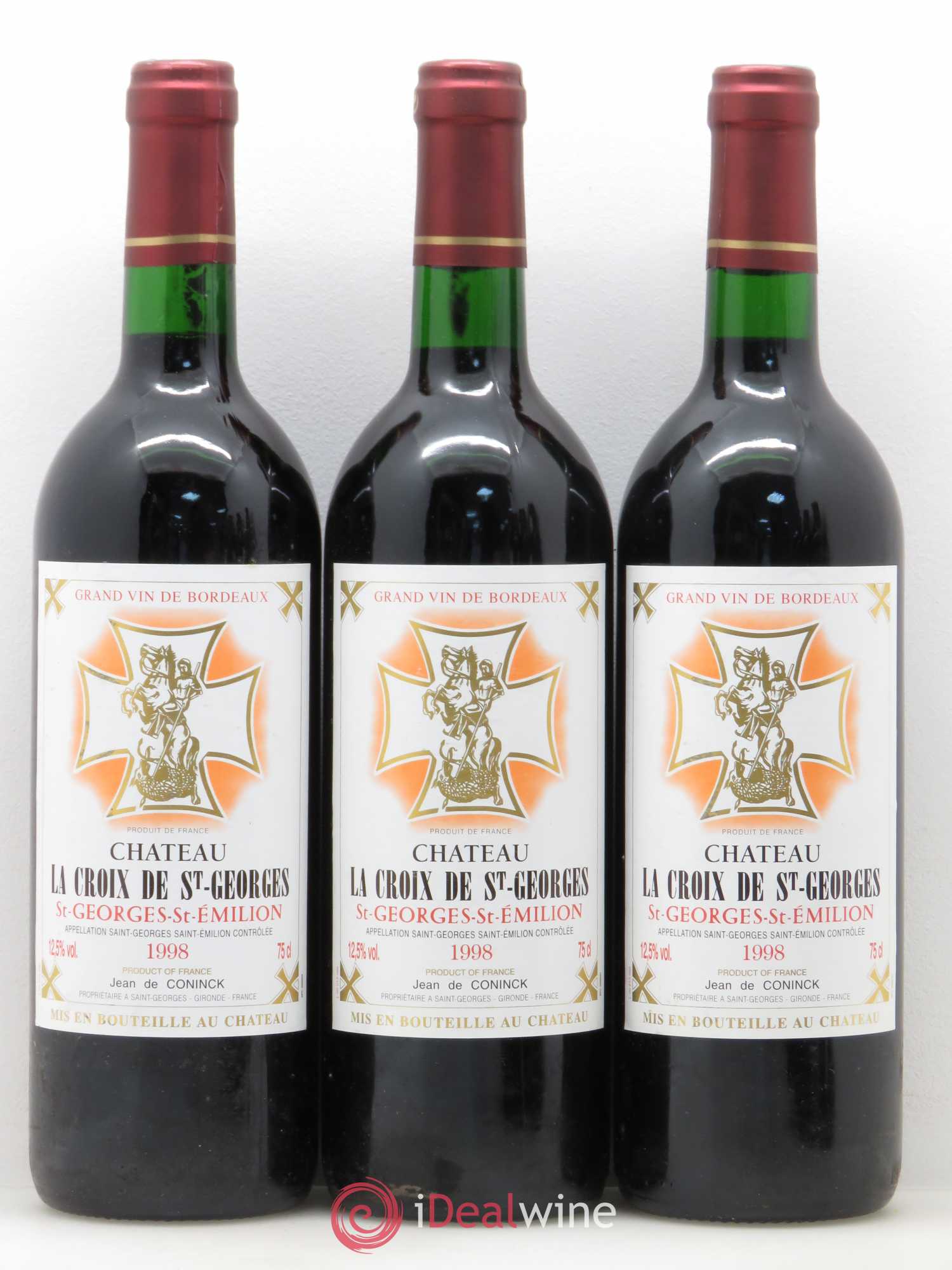 Château la Croix Saint-Georges (sans prix de réserve) 1998 - Lot de 6 bouteilles - 1
