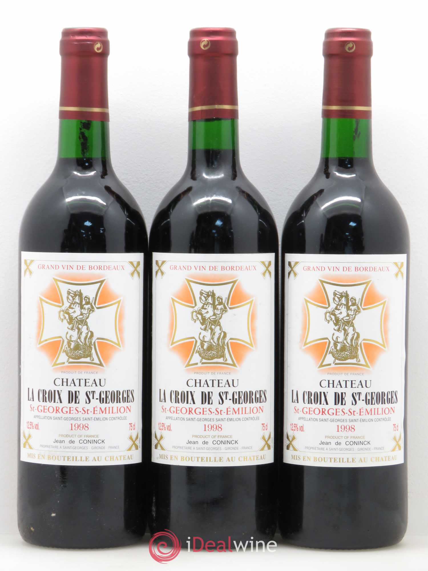 Château la Croix Saint-Georges (sans prix de réserve) 1998 - Lot de 6 bouteilles - 2