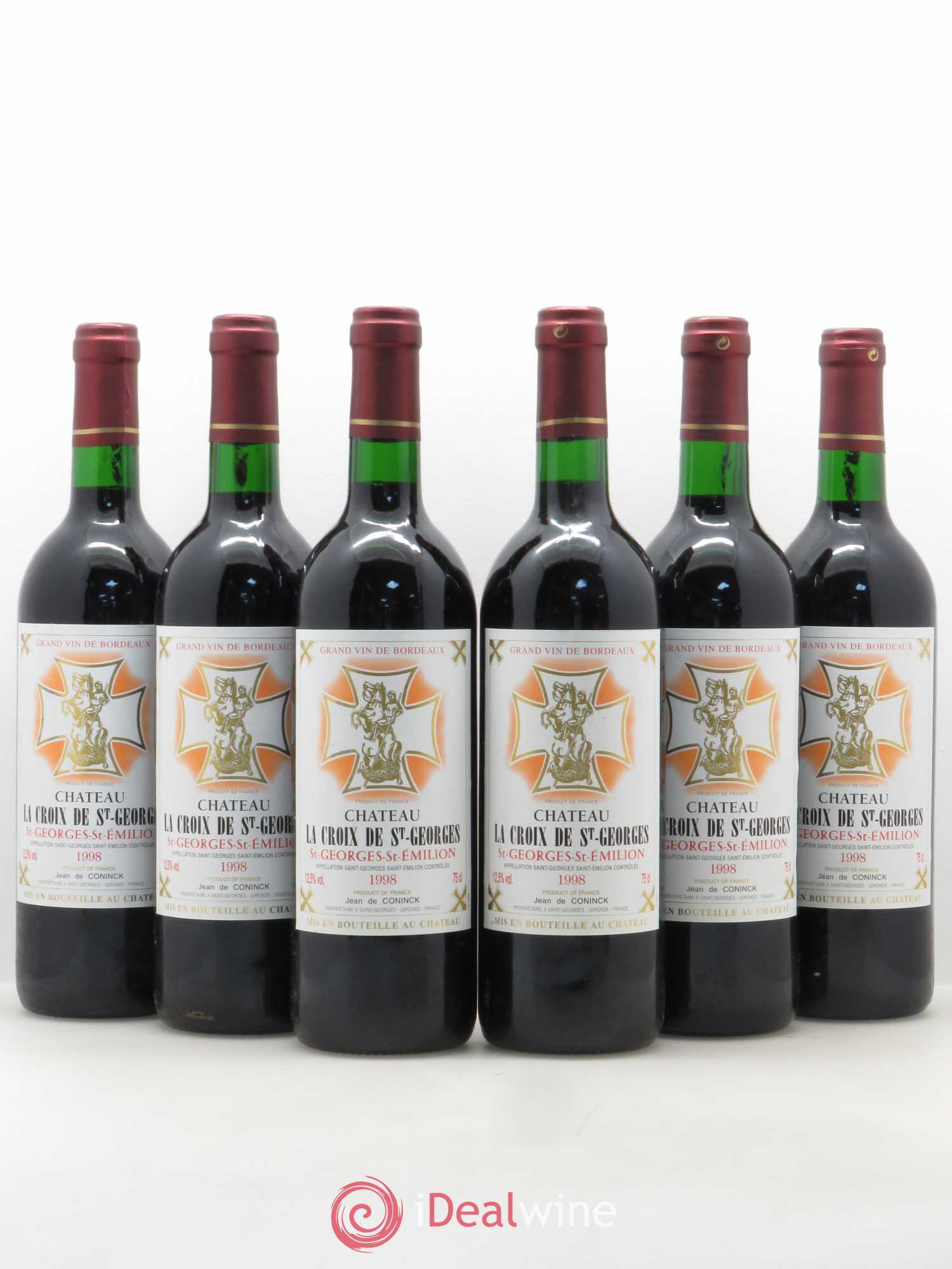 Château la Croix Saint-Georges (sans prix de réserve) 1998 - Lot de 6 bouteilles - 0