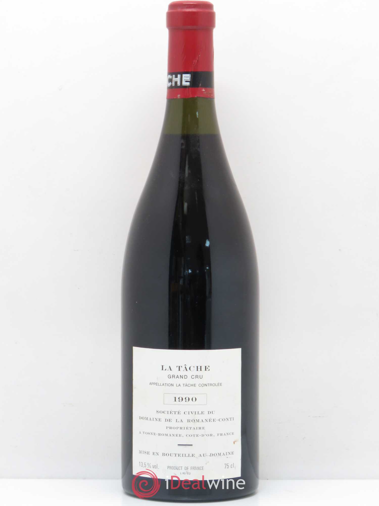La Tâche Grand Cru Domaine de la Romanée-Conti 1990 - Lot de 1 bouteille - 1