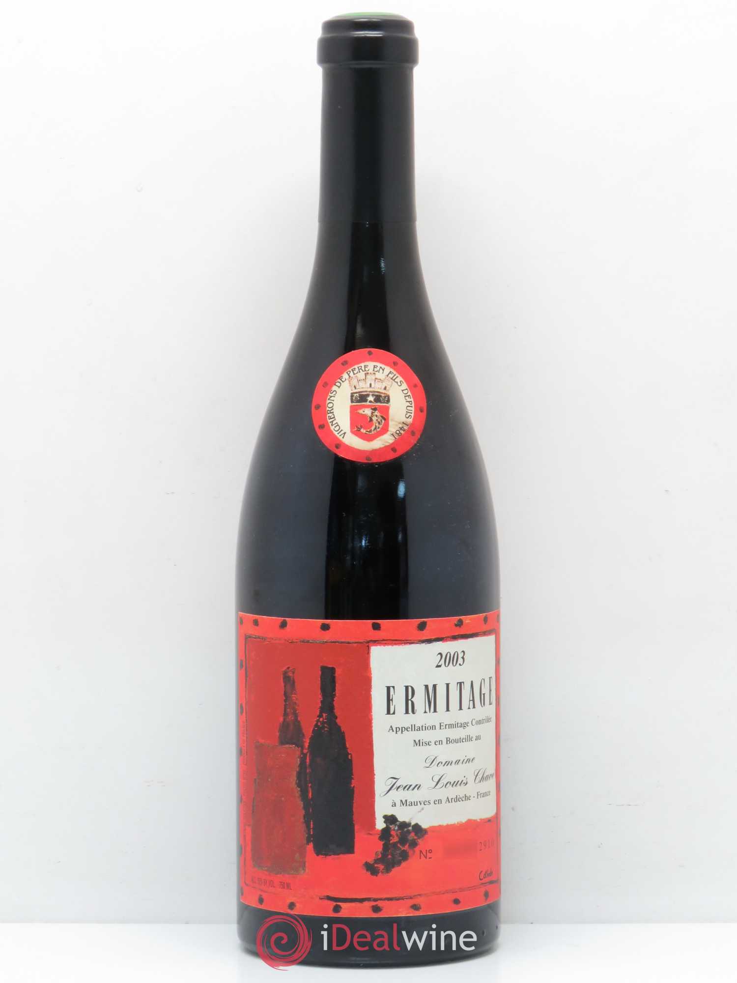 Hermitage Ermitage Cuvée Cathelin Jean-Louis Chave 2003 - Lot de 1 bouteille - 0