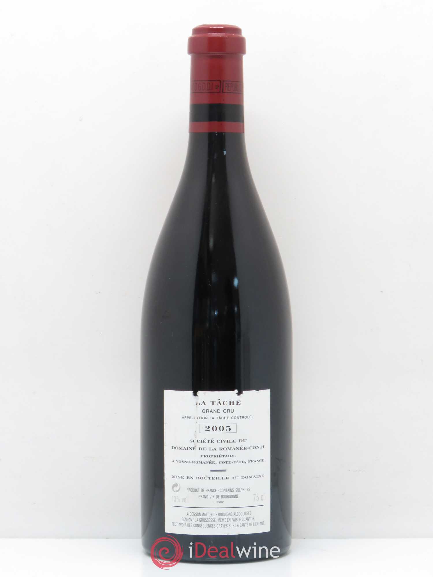 La Tâche Grand Cru Domaine de la Romanée-Conti 2005 - Lot de 1 bouteille - 1