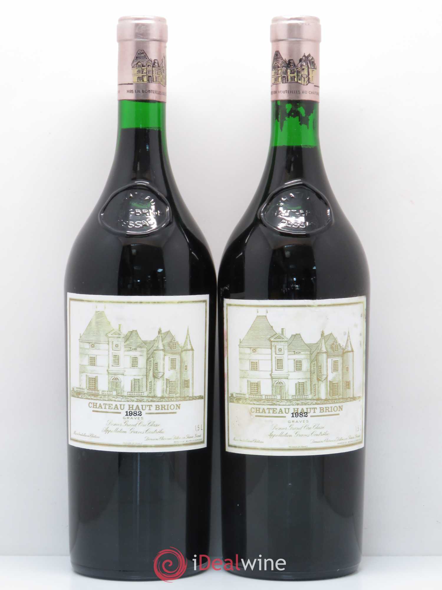 Château Haut Brion 1er Grand Cru Classé 1982 - Lot de 2 magnums - 0