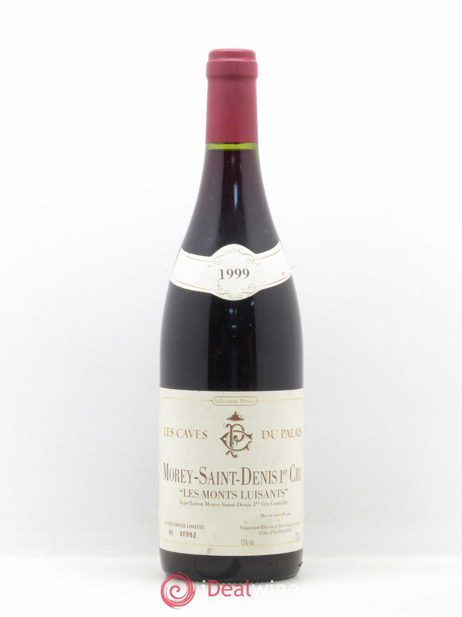 Morey-Saint-Denis 1er Cru Les Monts Luisants Les Caves du Palais 1999 - Posten von 1 Flasche - 0