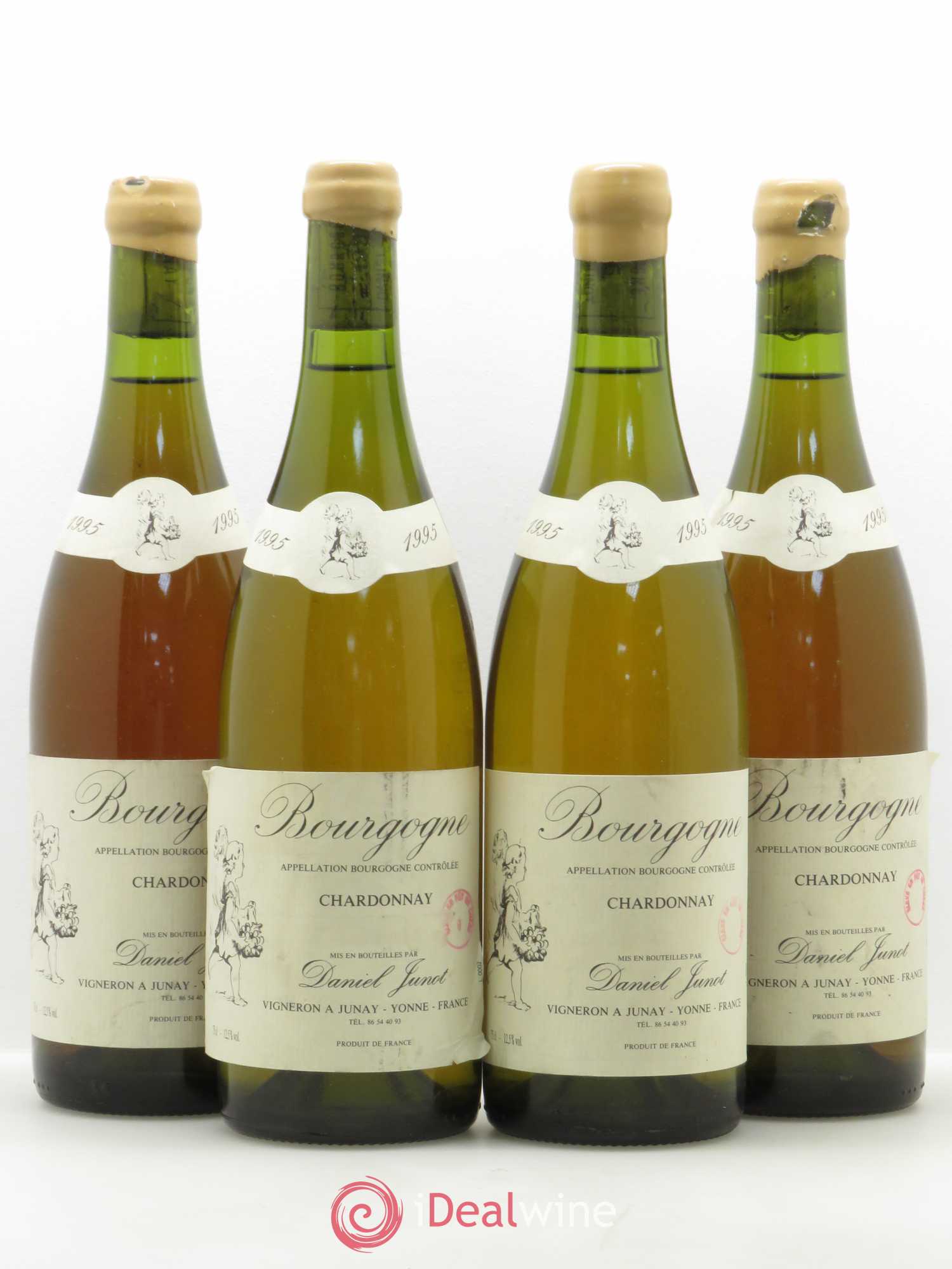 Bourgogne Chardonnay Daniel Junot 1995 - Posten von 4 Flaschen - 0