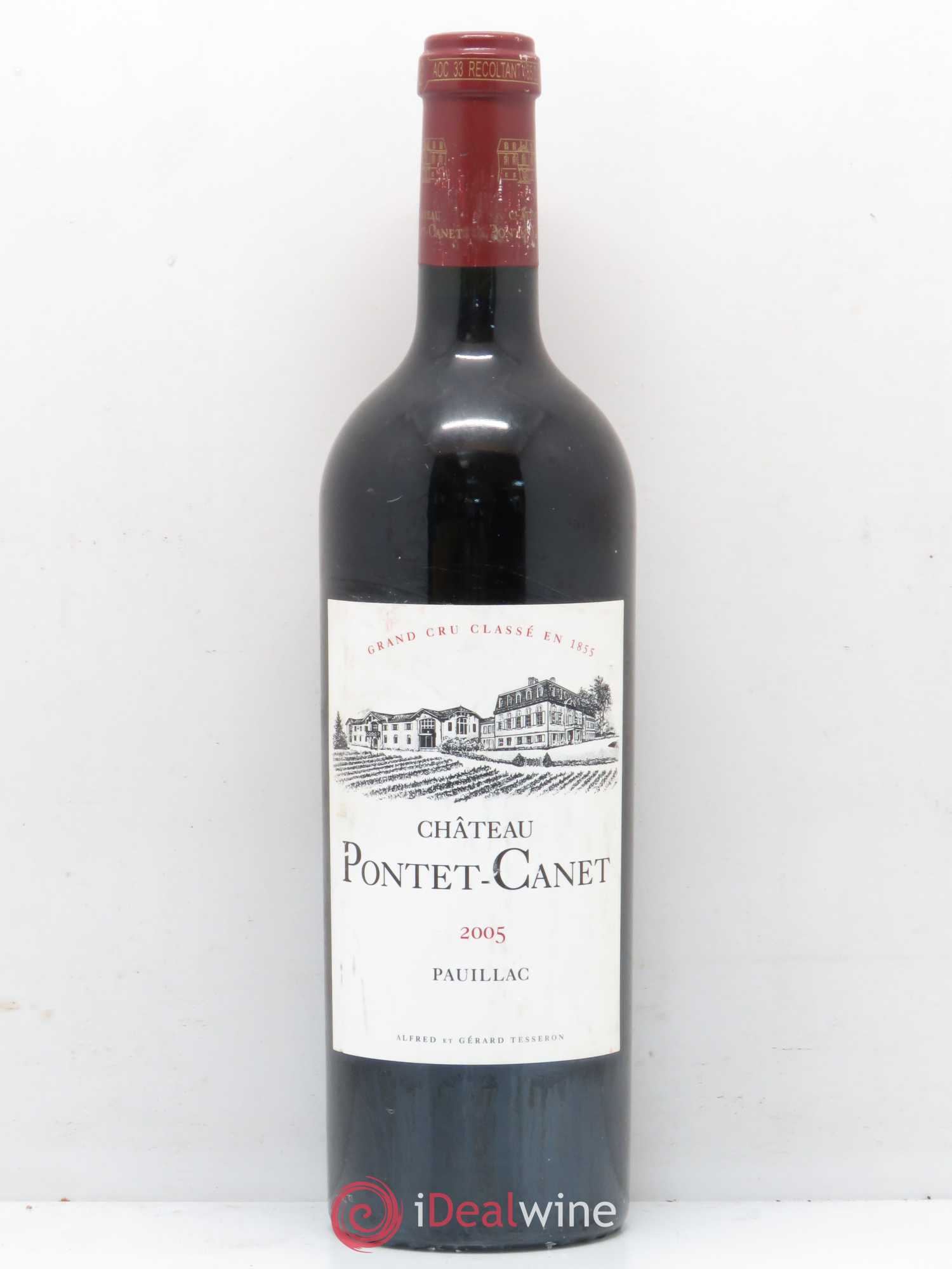 Château Pontet Canet 5ème Grand Cru Classé 2005 - Lot de 1 bouteille - 0