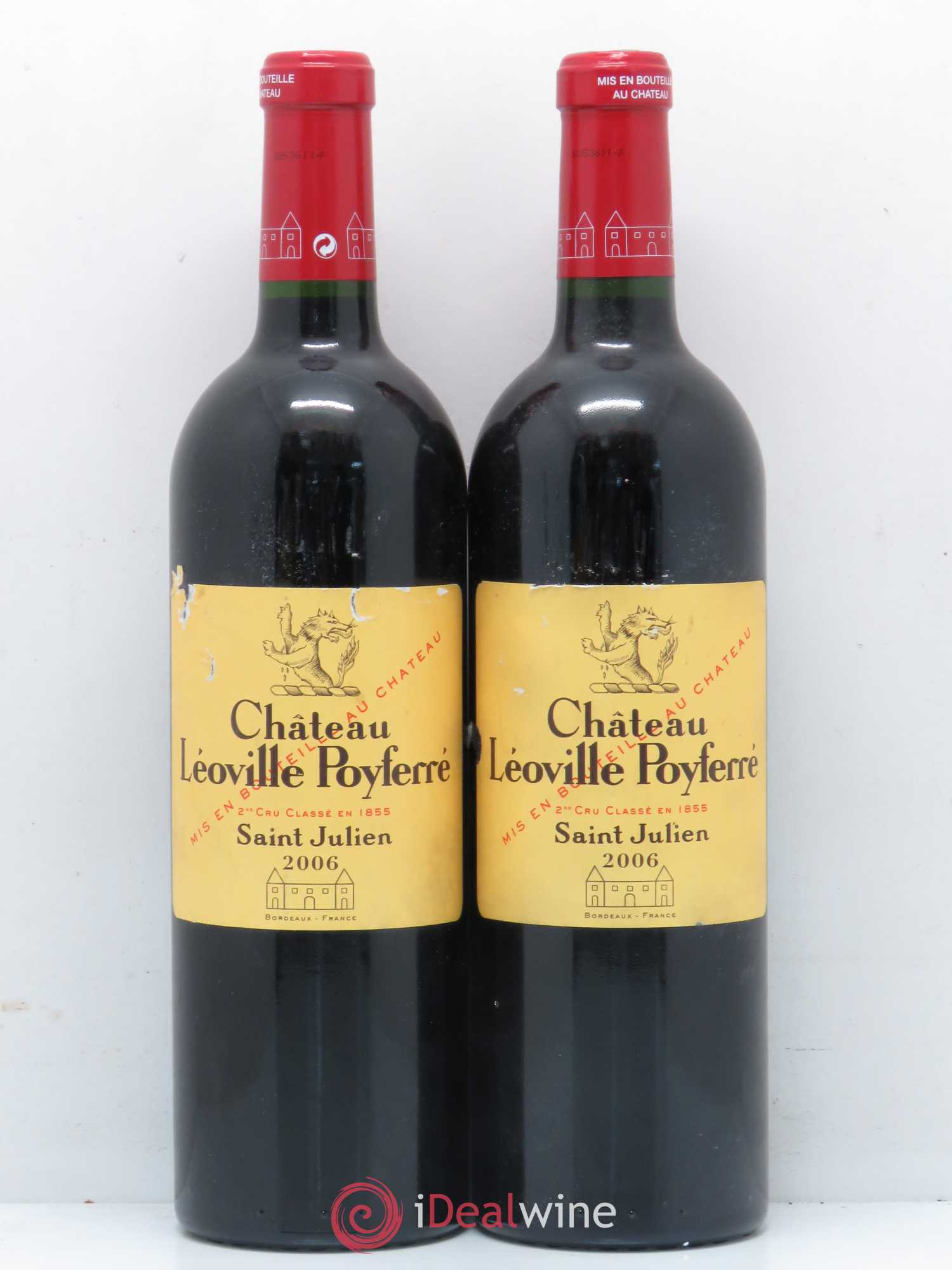 Château Léoville Poyferré 2ème Grand Cru Classé 2006 - Lot de 2 bouteilles - 0