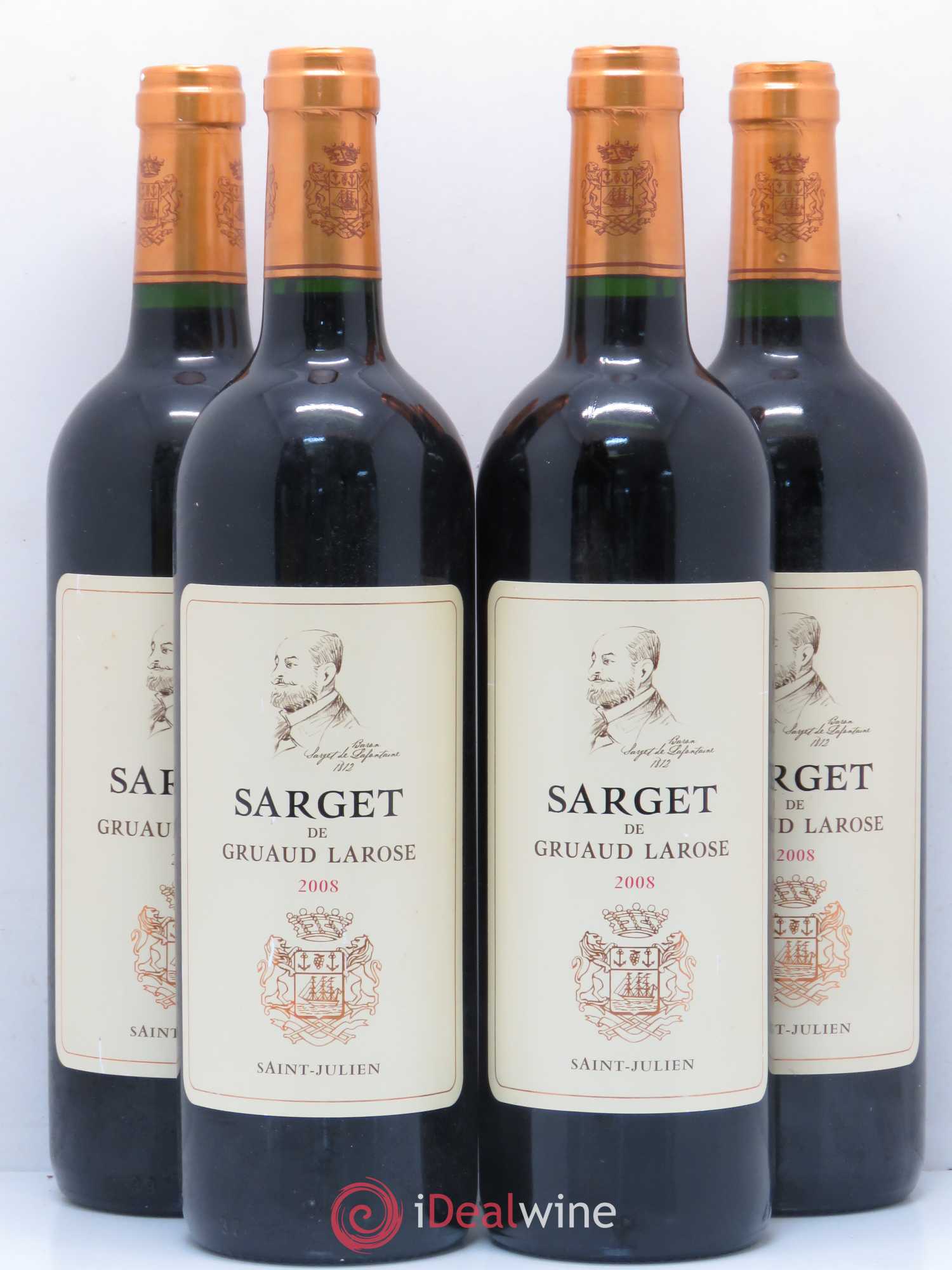 Sarget de Gruaud Larose Second Vin 2008 - Lot de 4 bouteilles - 0