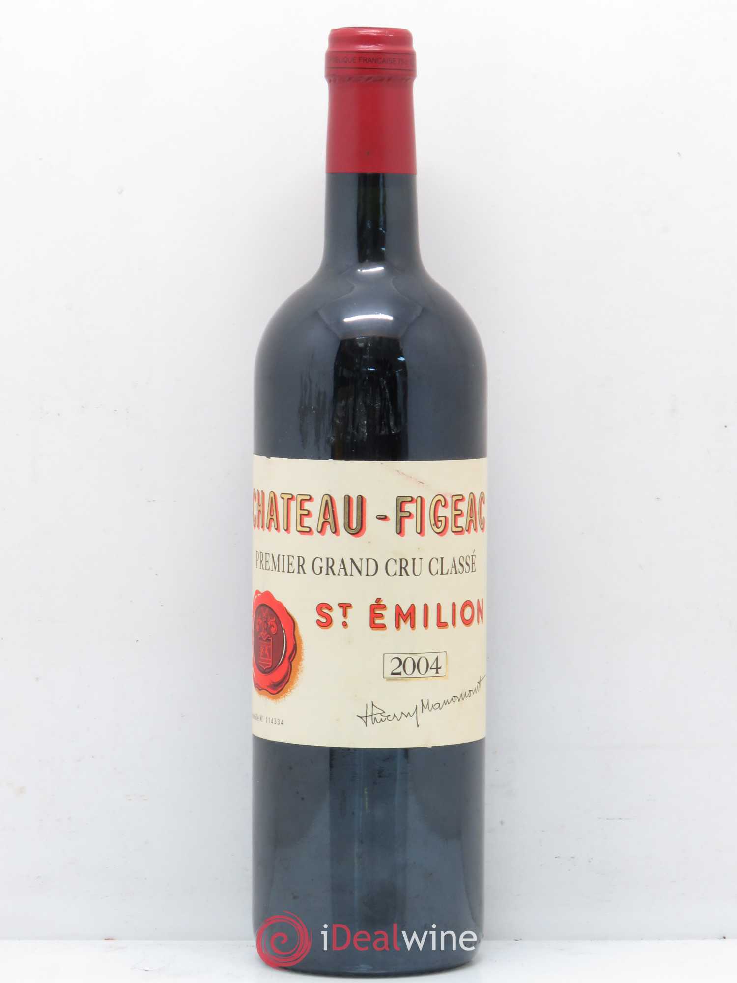 Château Figeac 1er Grand Cru Classé A 2004 - Lot de 1 bouteille - 0