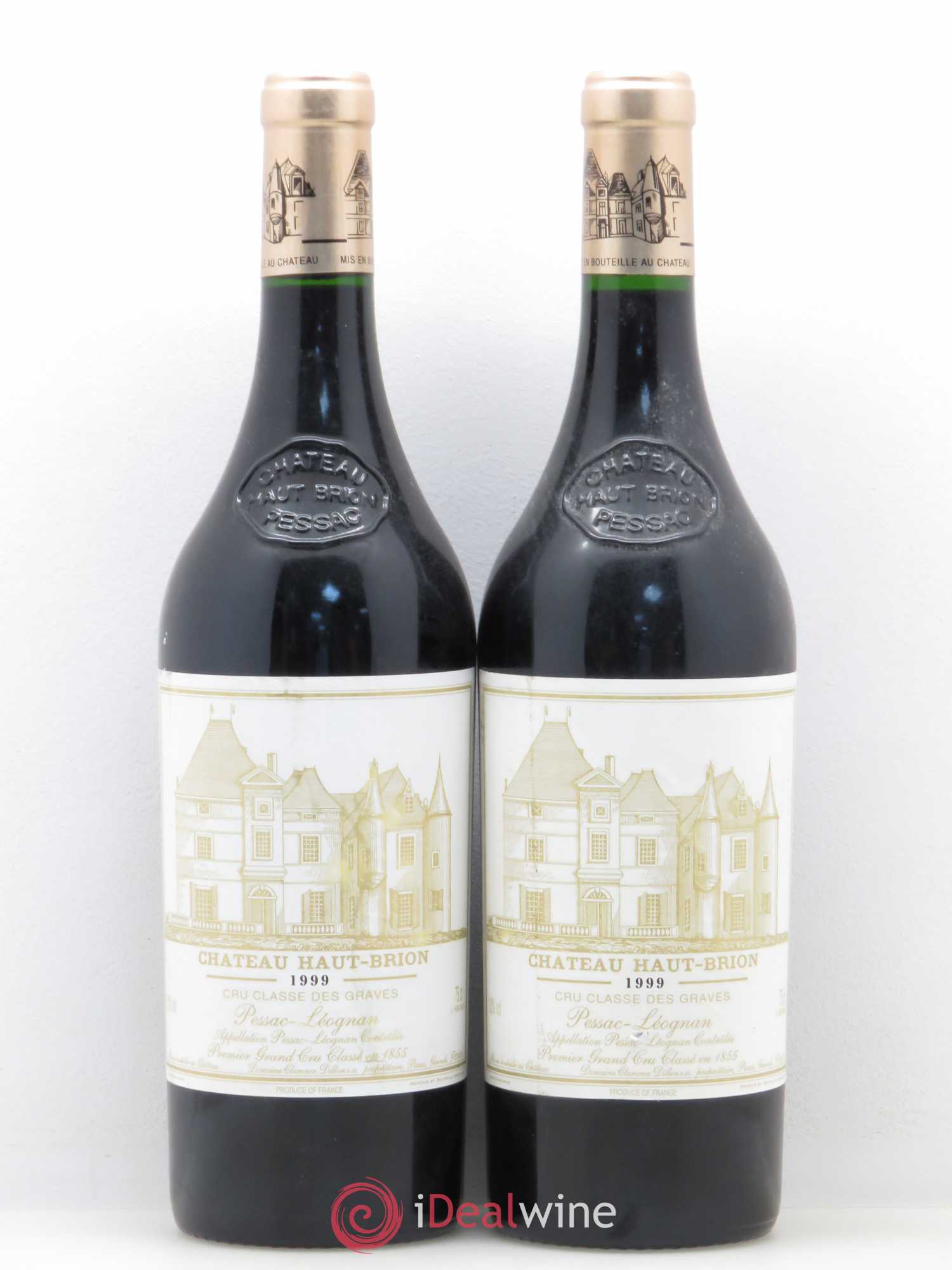 Château Haut Brion 1er Grand Cru Classé 1999 - Lot de 2 bouteilles - 0