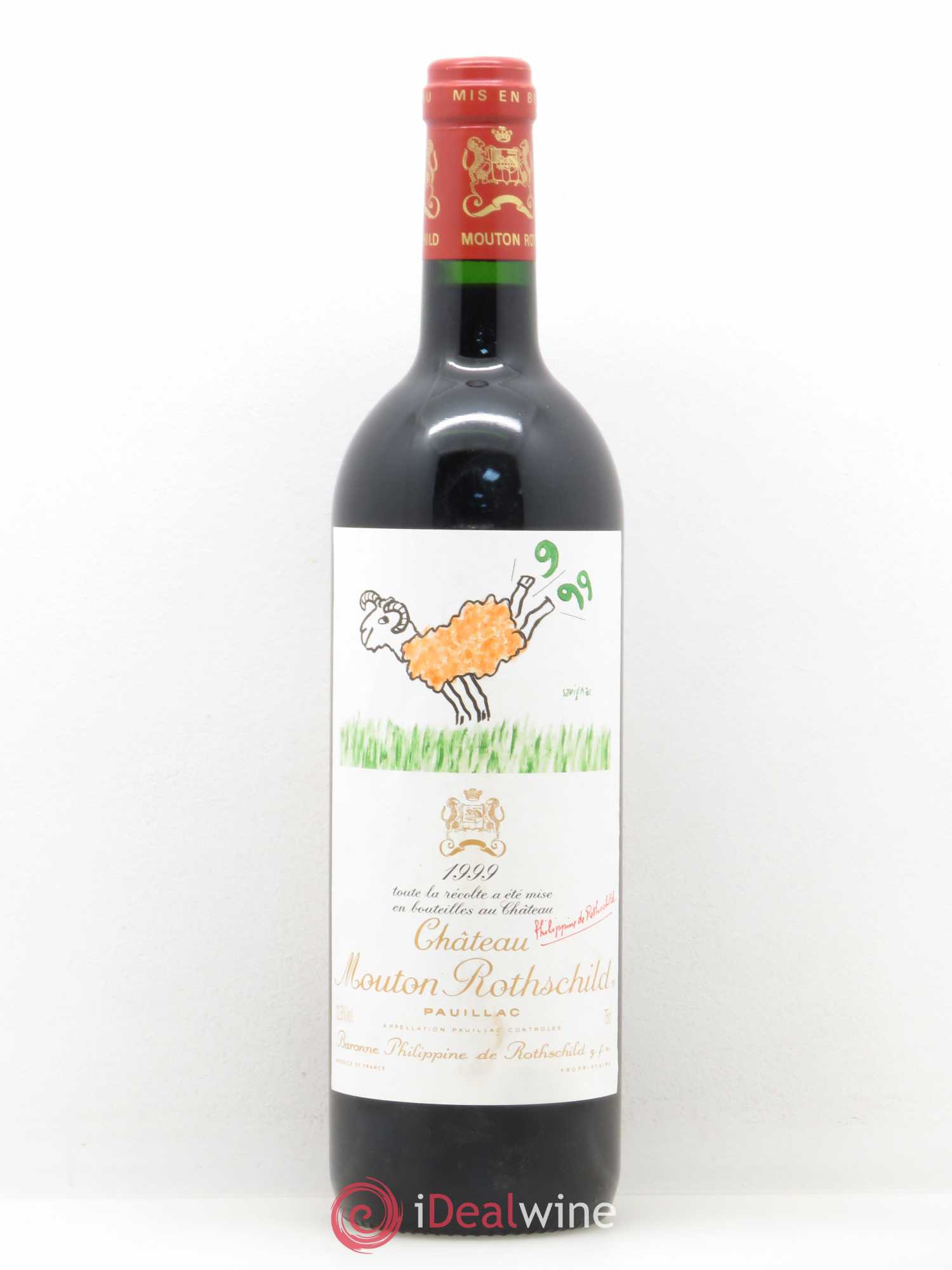Château Mouton Rothschild 1er Grand Cru Classé 1999 - Lot de 1 bouteille - 0
