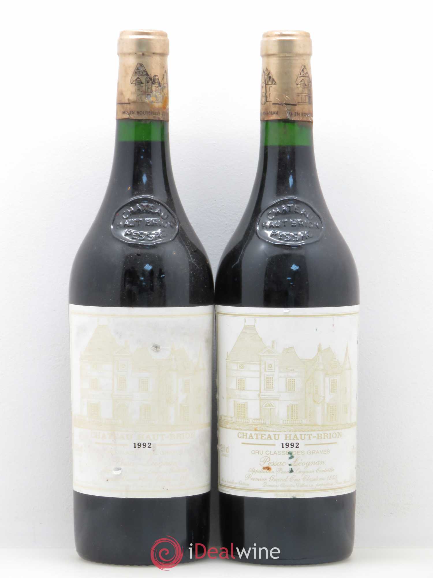 Château Haut Brion 1er Grand Cru Classé 1992 - Lot de 2 bouteilles - 0